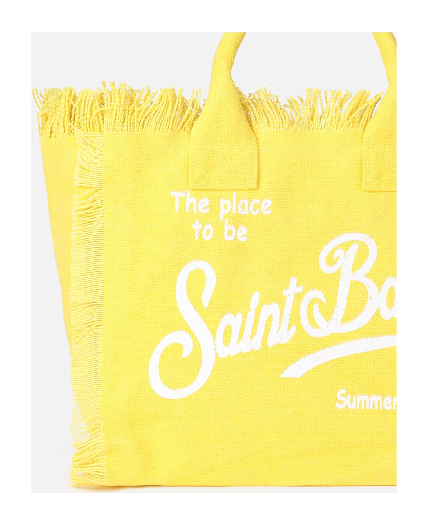 MC2 Saint Barth Yellow Cotton Canvas Colette Handbag - YELLOW