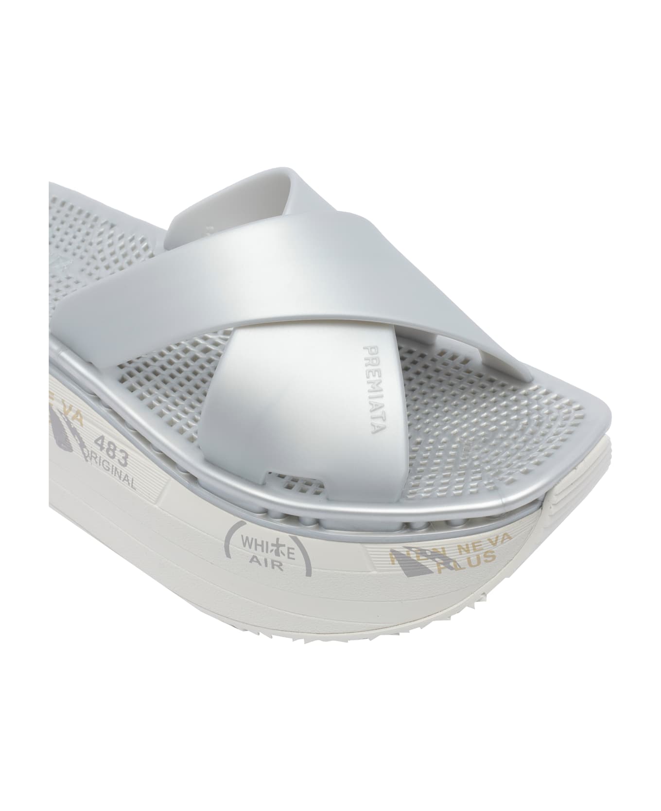 Premiata Moura Platform Sandals - Silver
