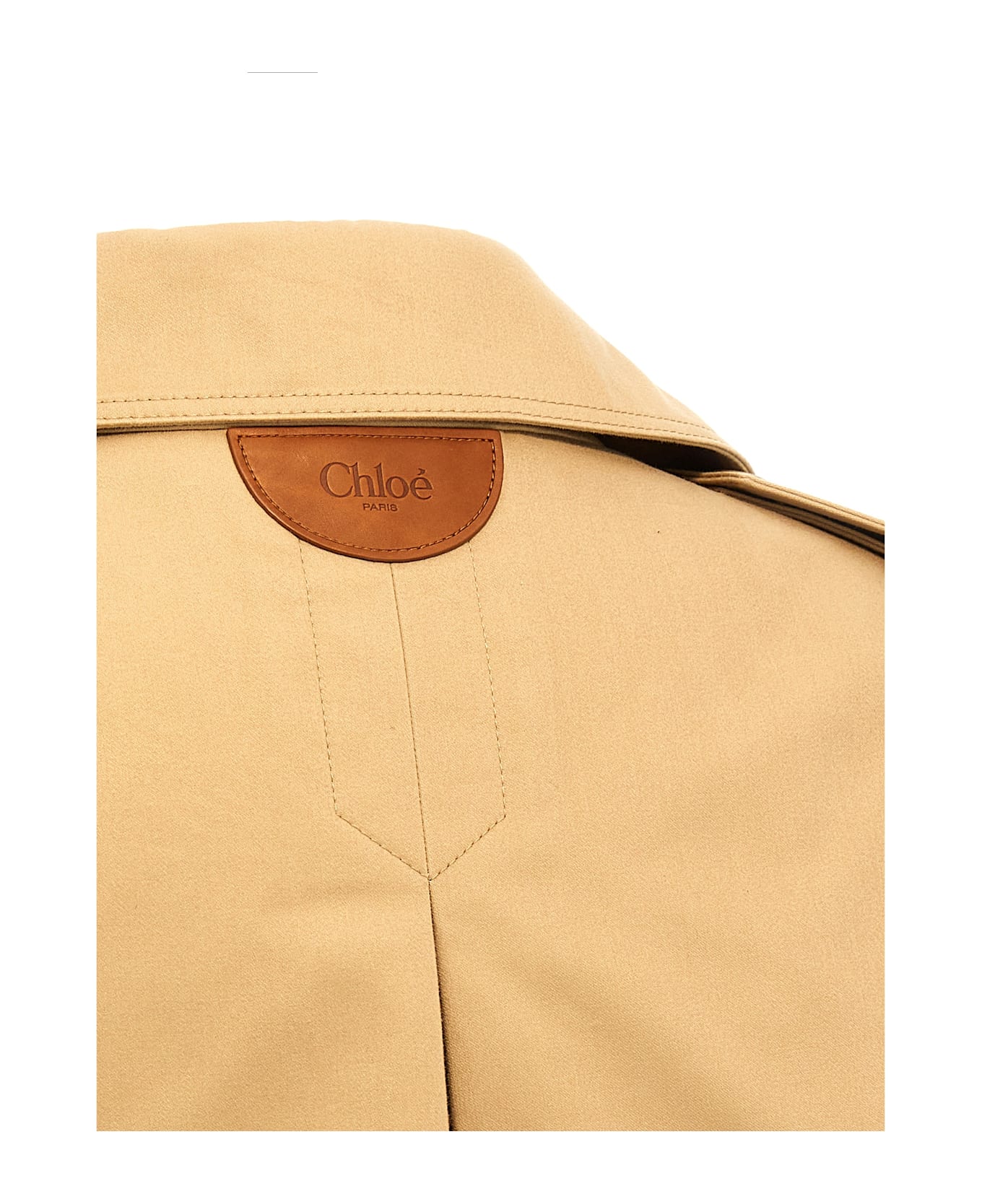 Chloé Cotton Trench Coat - Beige