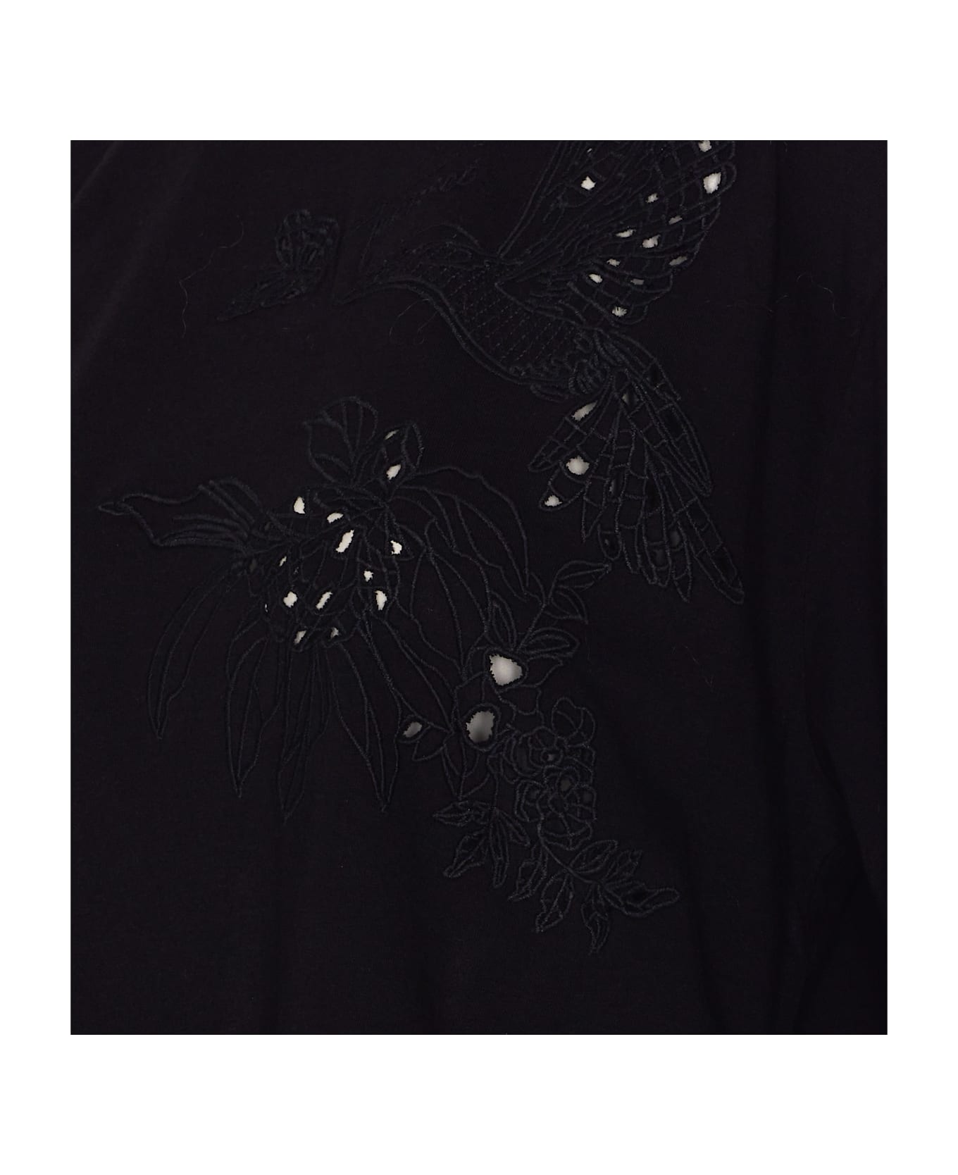 TwinSet Embroidered T-shirt - Black