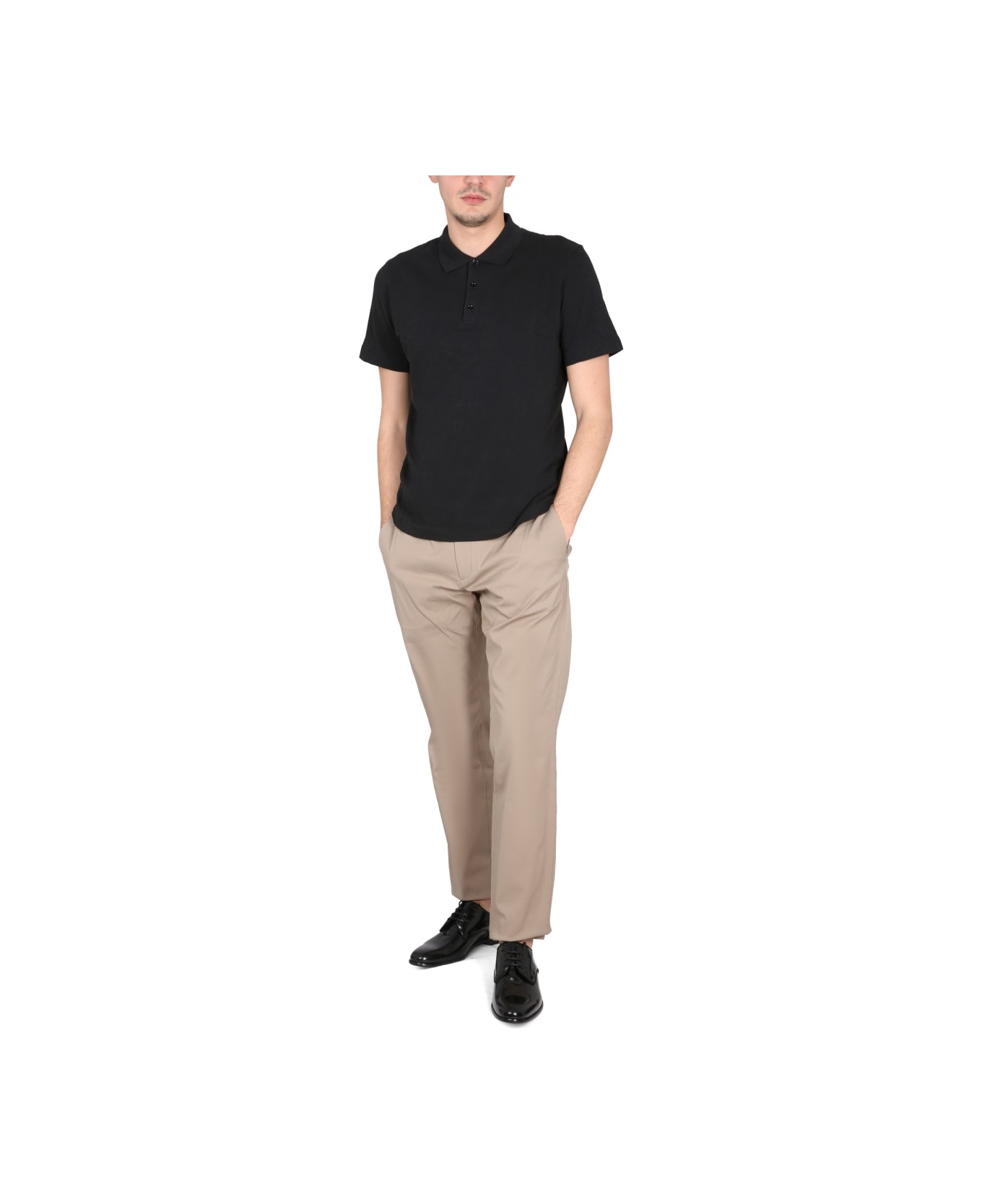 Theory Polo Regular Fit - BLACK