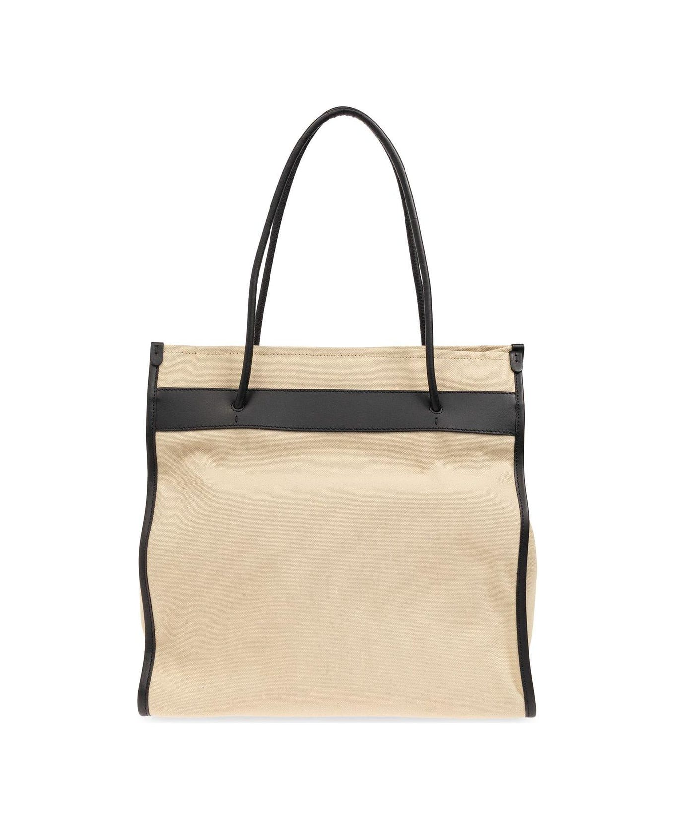 Moschino Open-top Shopper Bag - BEIGE