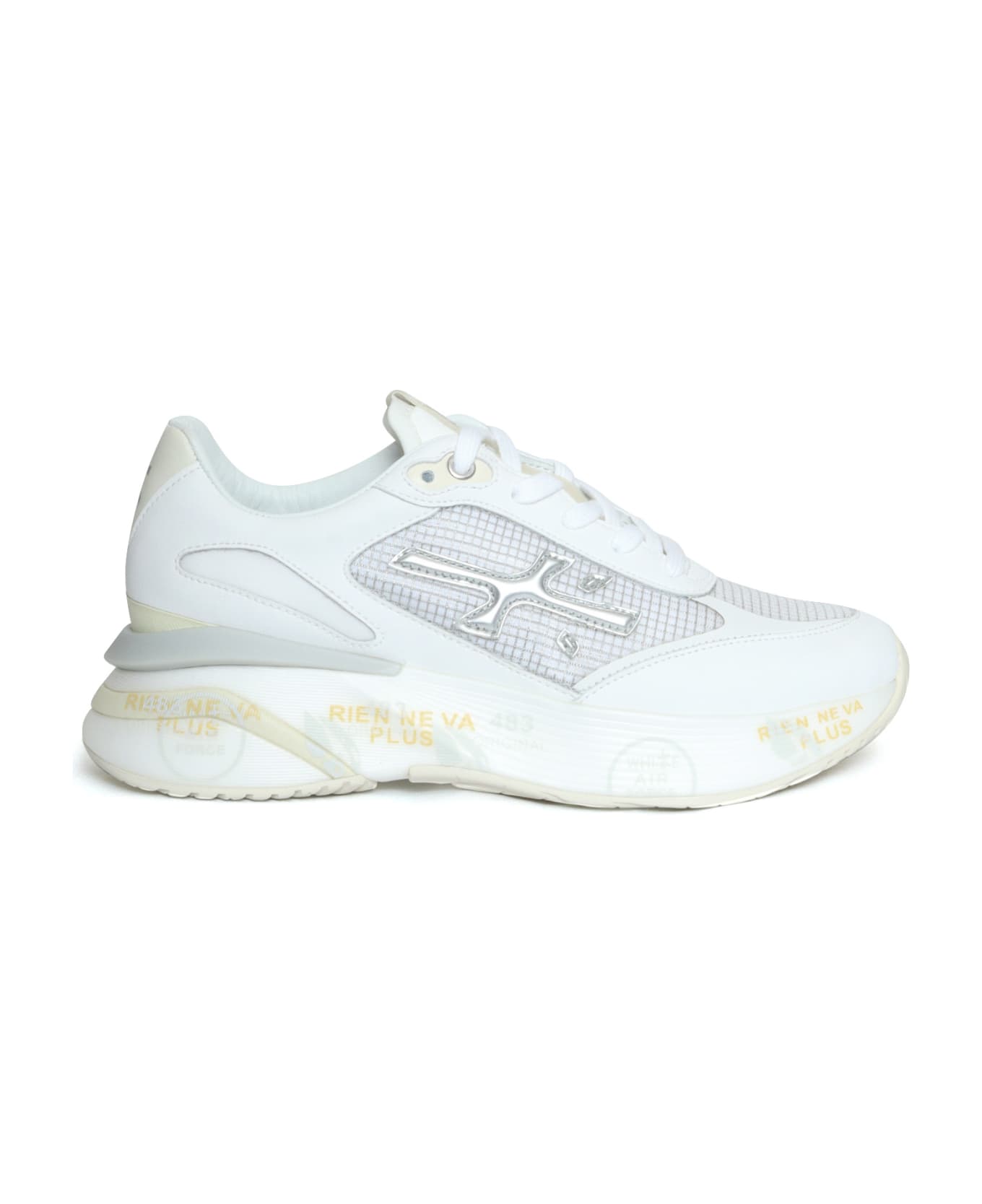Premiata White Silver Moerund Sneakers - WHITE