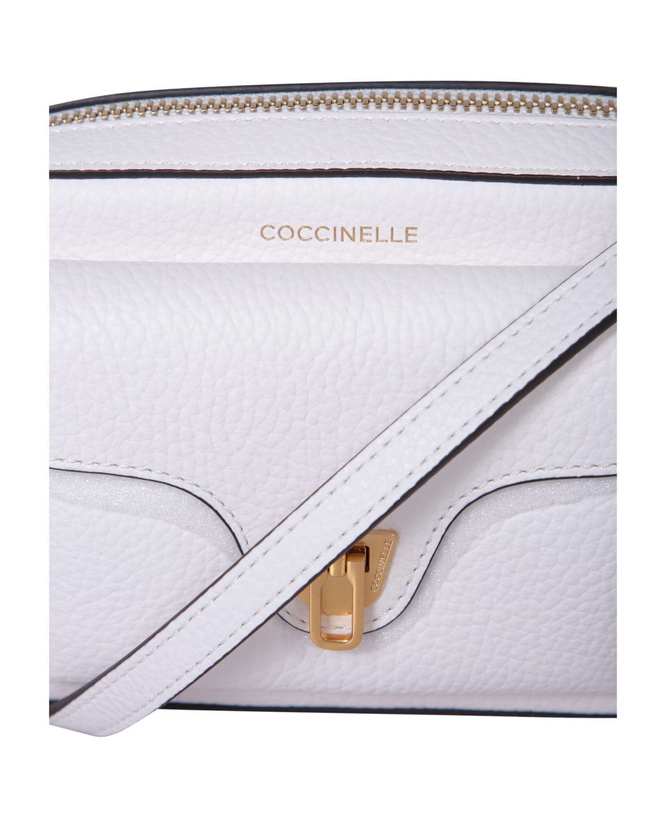 Coccinelle Beat Soft Mini White Bag - White ショルダーバッグ