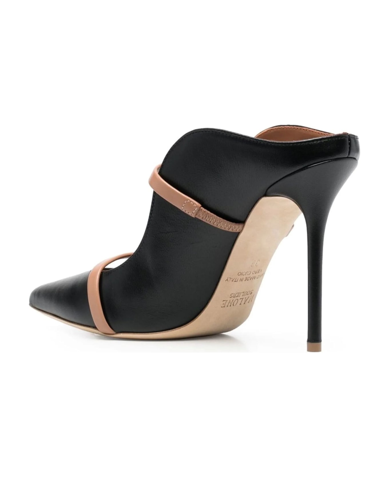 Malone Souliers 100% Nappa - Black Nude