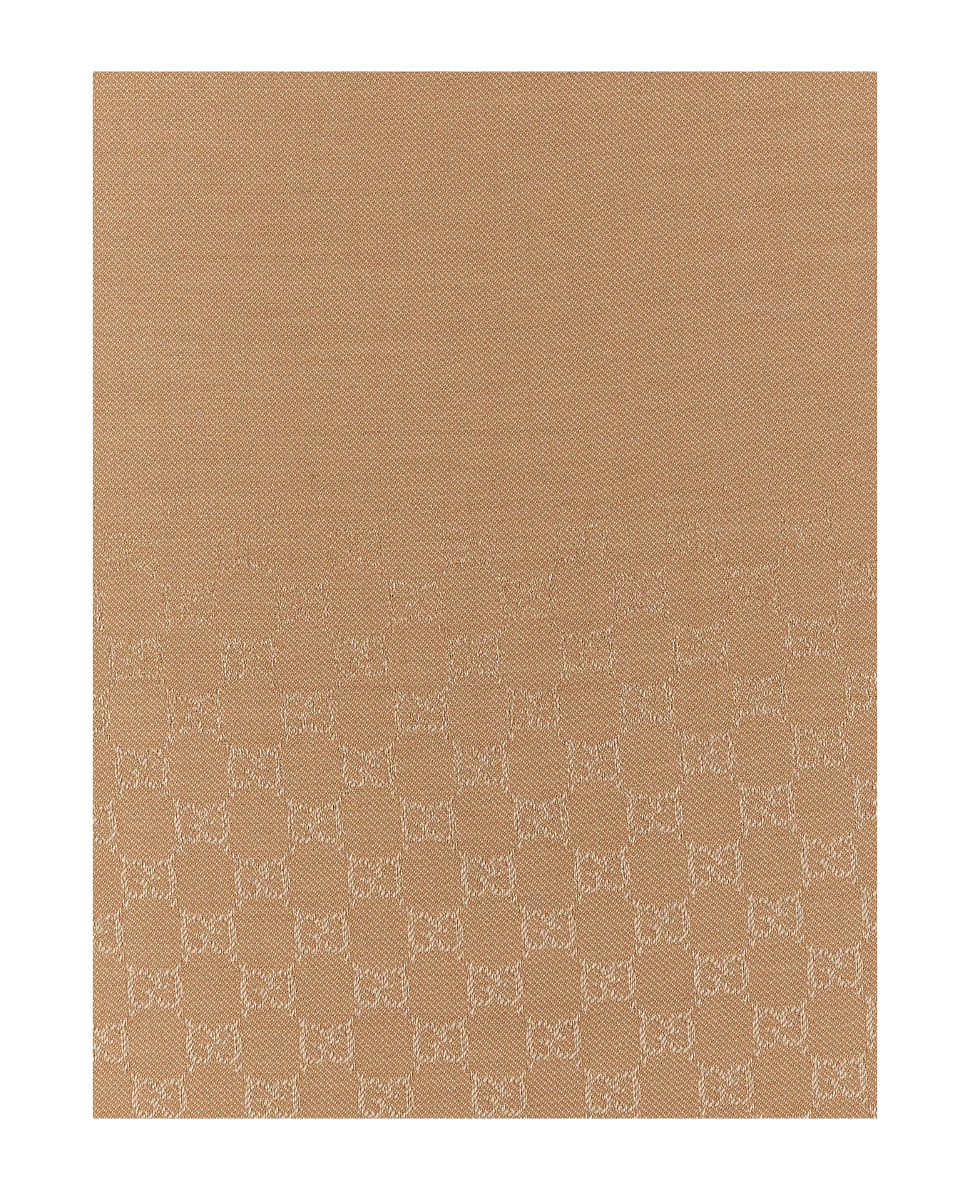 Gucci Gg Wool Scarf - BEIGE