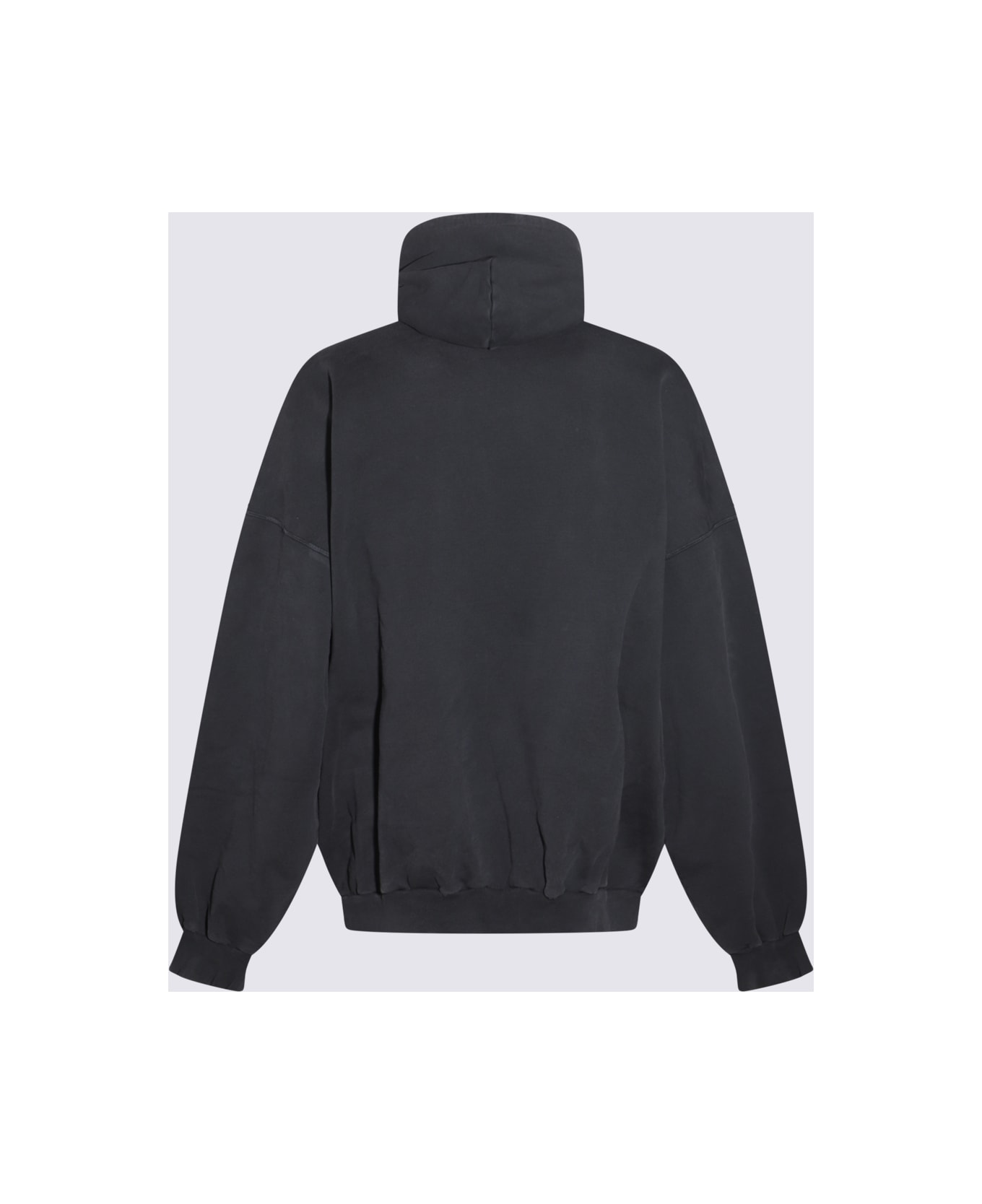 Balenciaga Dark Grey Cotton Sweatshirt - Black