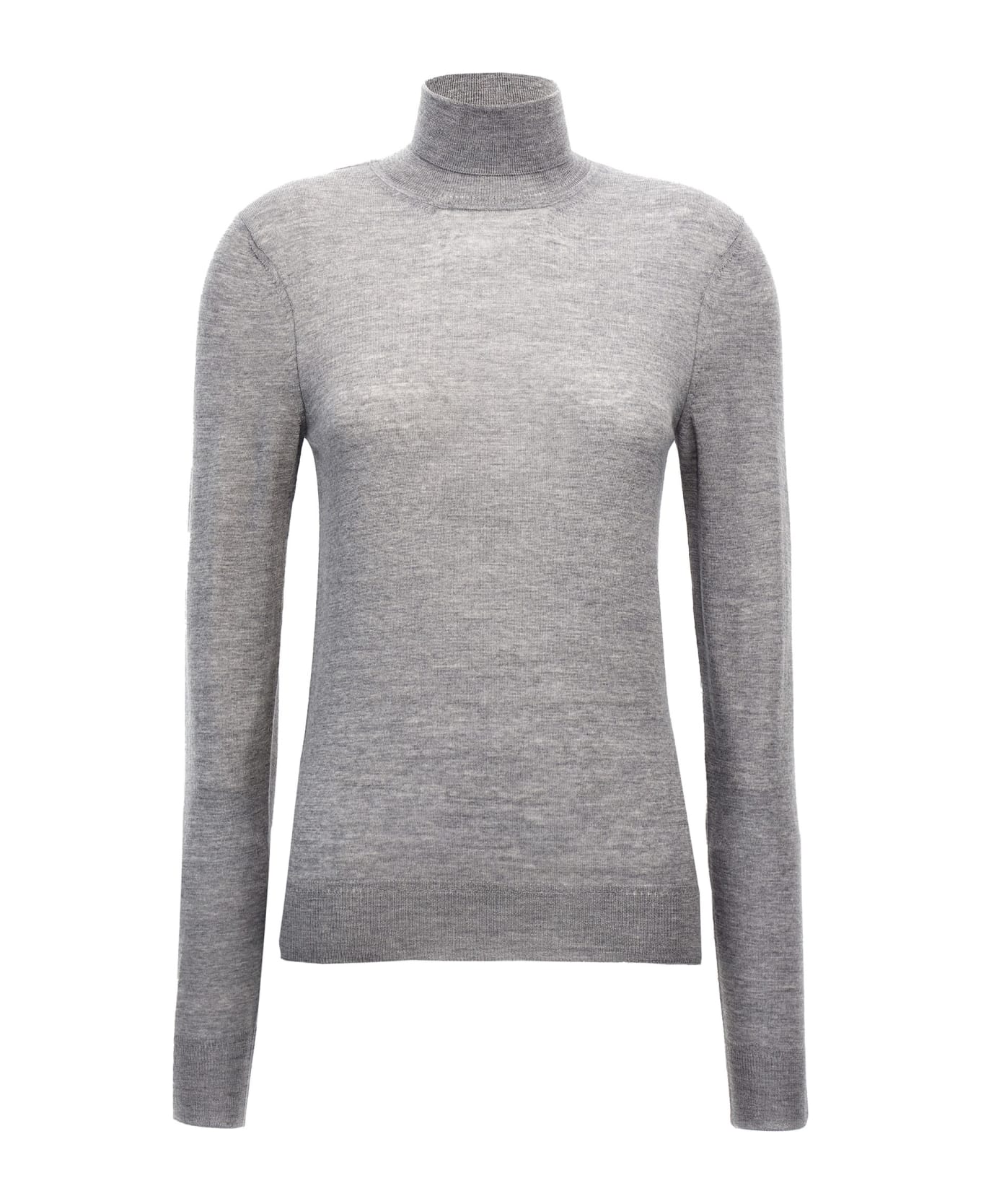 Saint Laurent 
cassandre
 Turtleneck Sweater - Gray