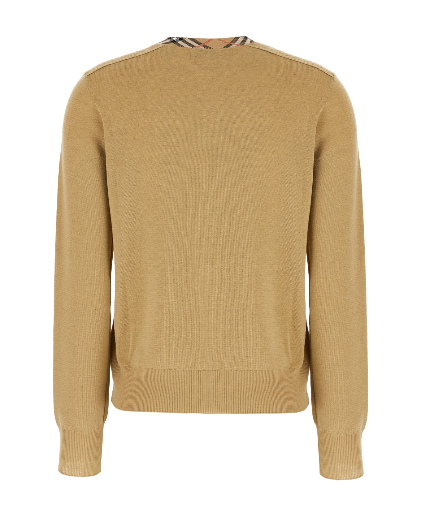 Burberry Beige Wool Cardigan - FLAX