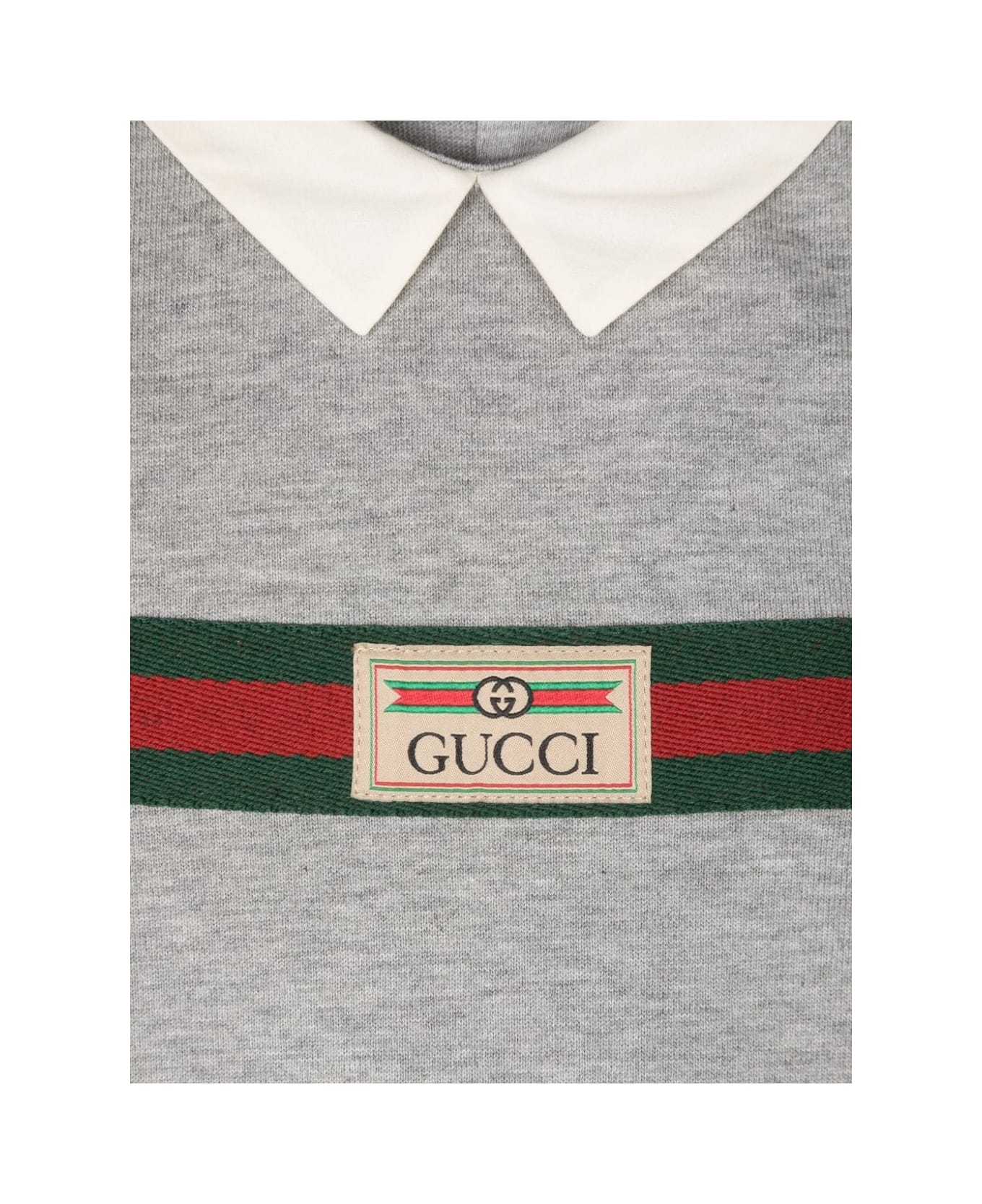 Gucci Gift Set With Grey Playsuit And Matching Hat - Grey