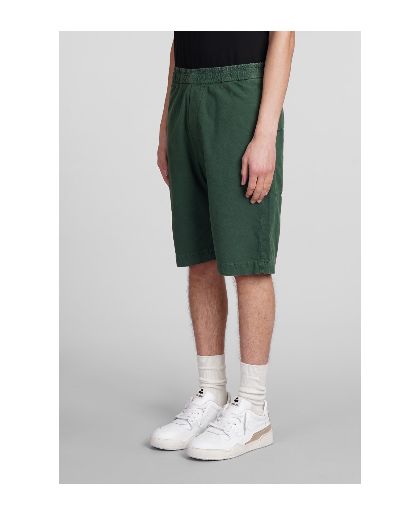 Barena Canariol Shorts In Green Cotton - green