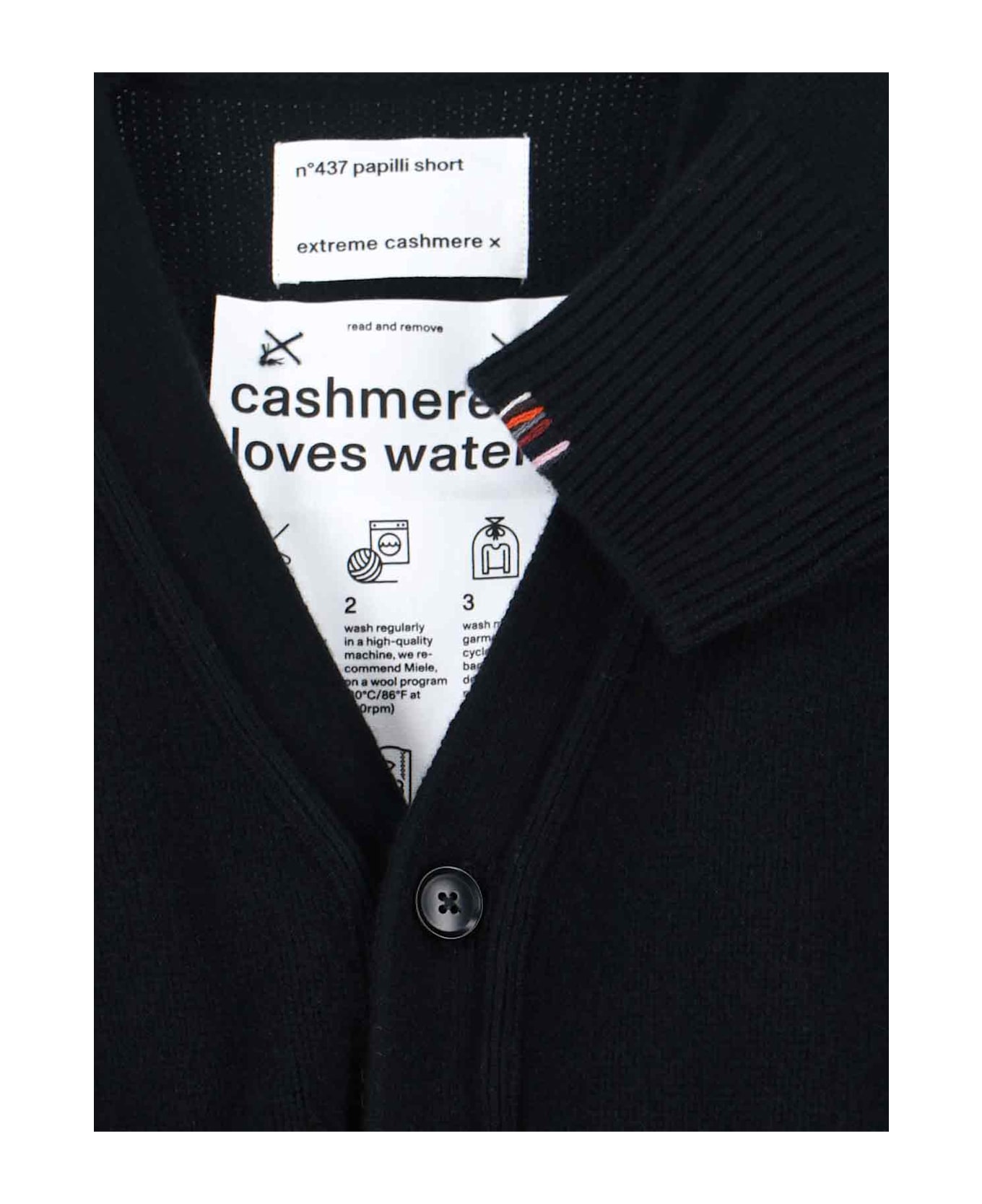 Extreme Cashmere 'n°437 Papilli Short' Cardigan - Black