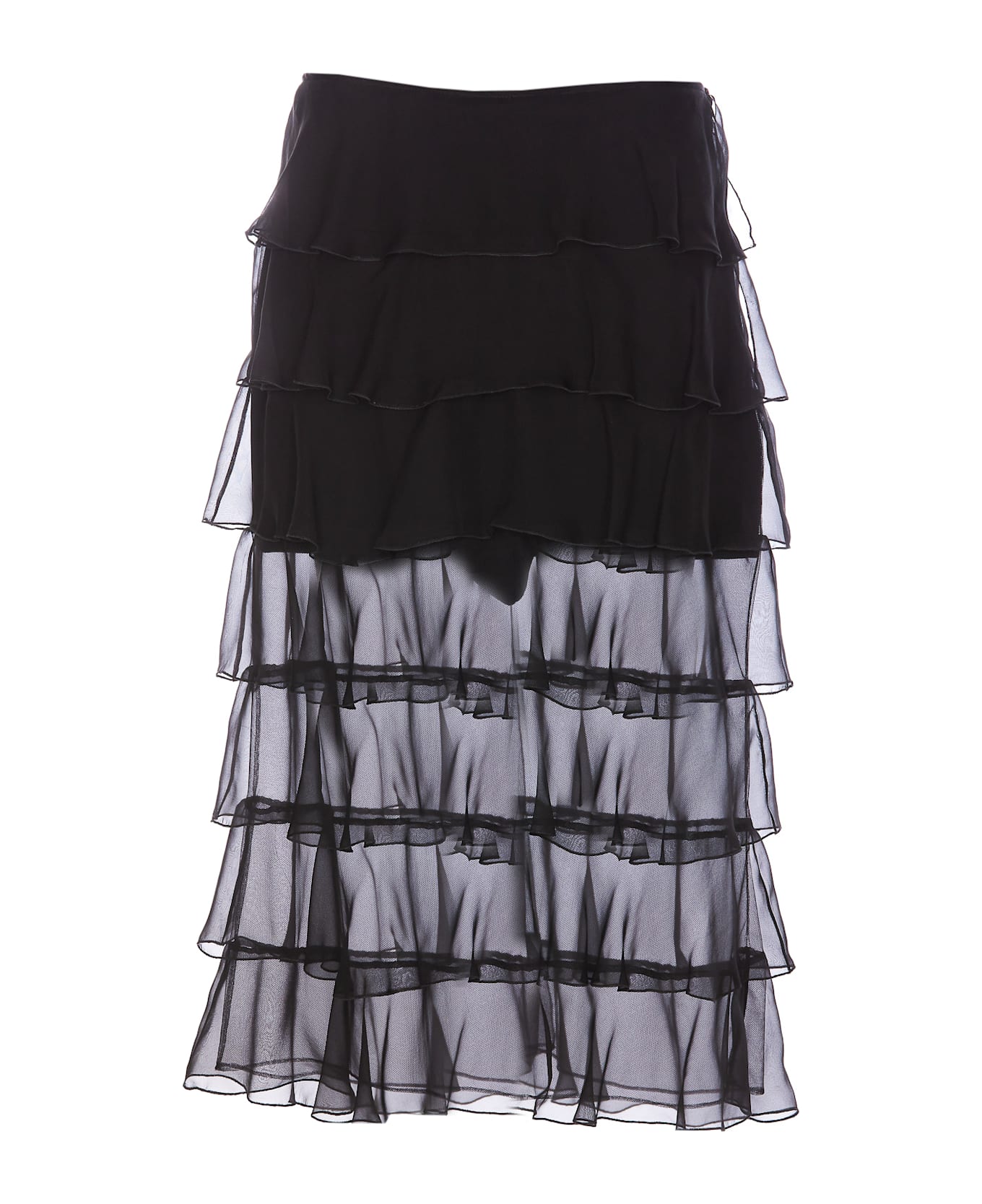 Valentino Garavani Chiffon Skirt - Black