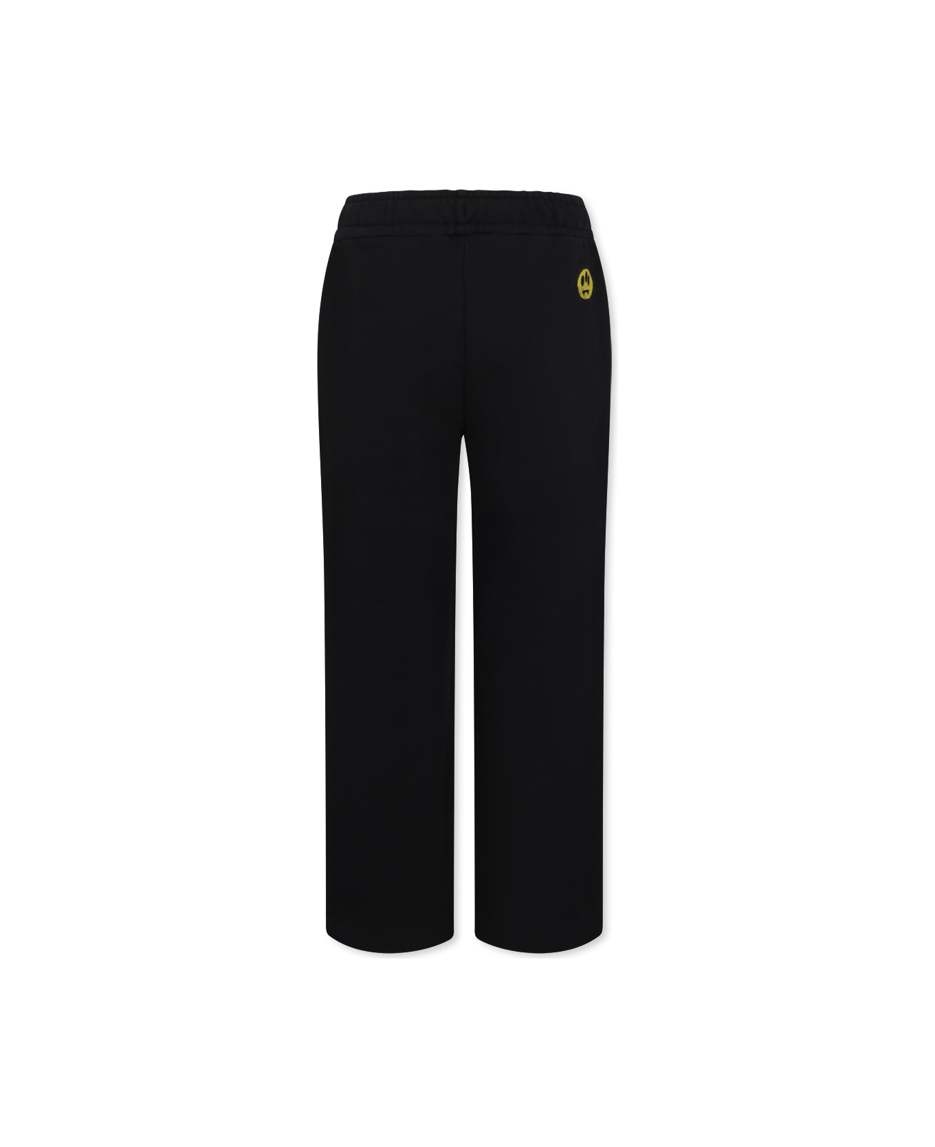 Barrow Black Trousers For Kids With Logo And Smiley - Black