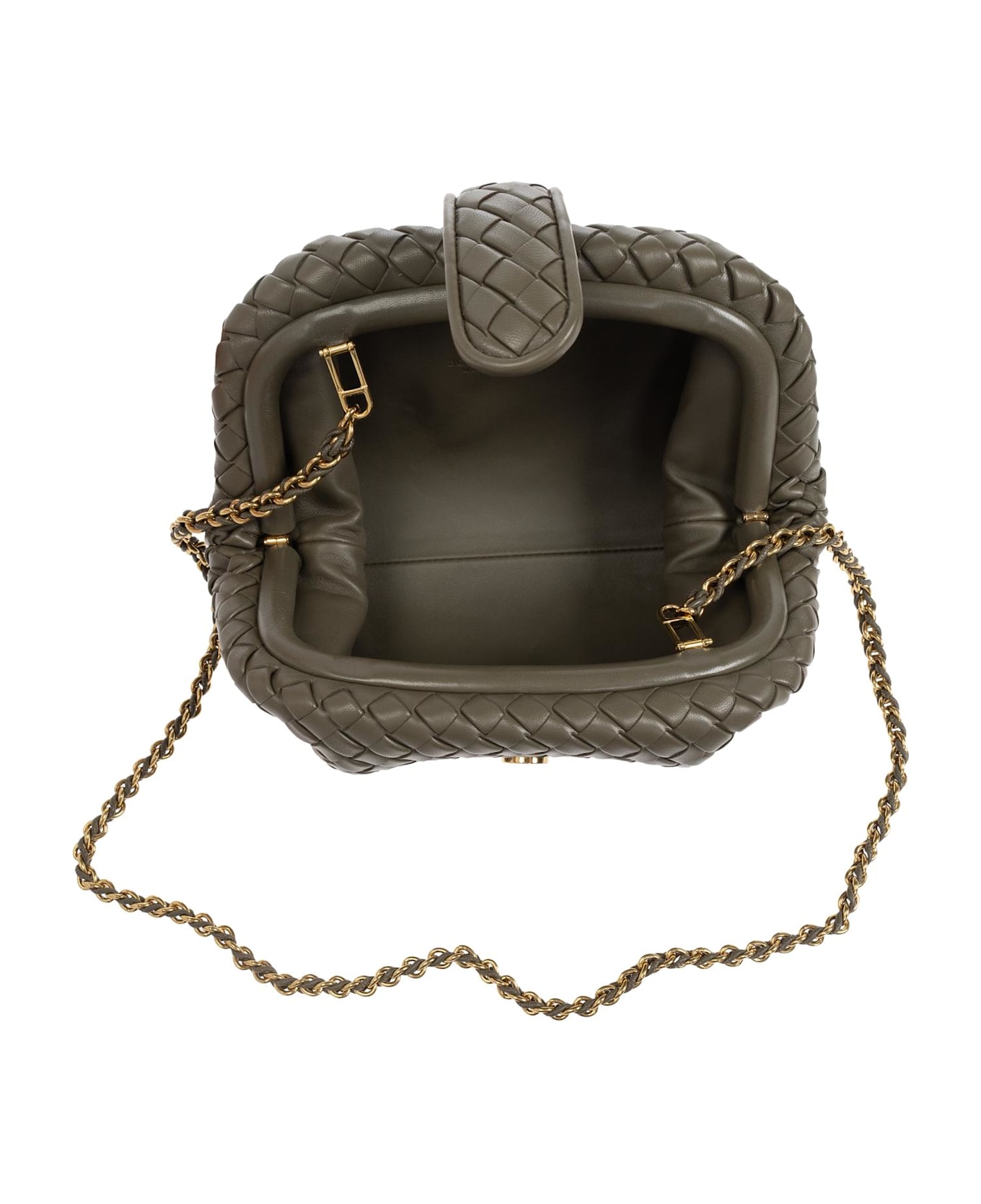 Bottega Veneta Lauren 1980 Small Clutch - GREEN