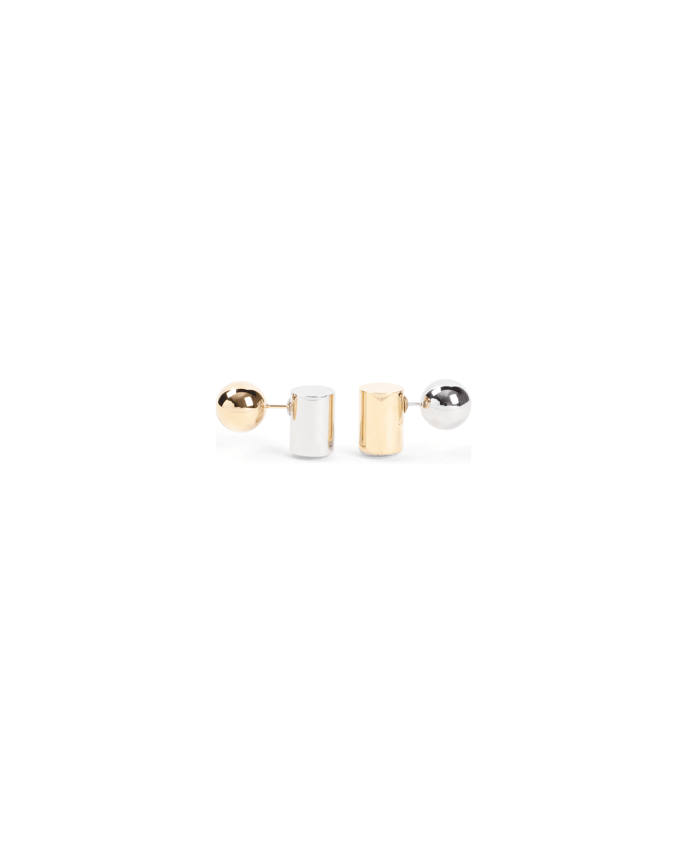 Jacquemus Les Boucles Perlina Earrings - Gold Silver