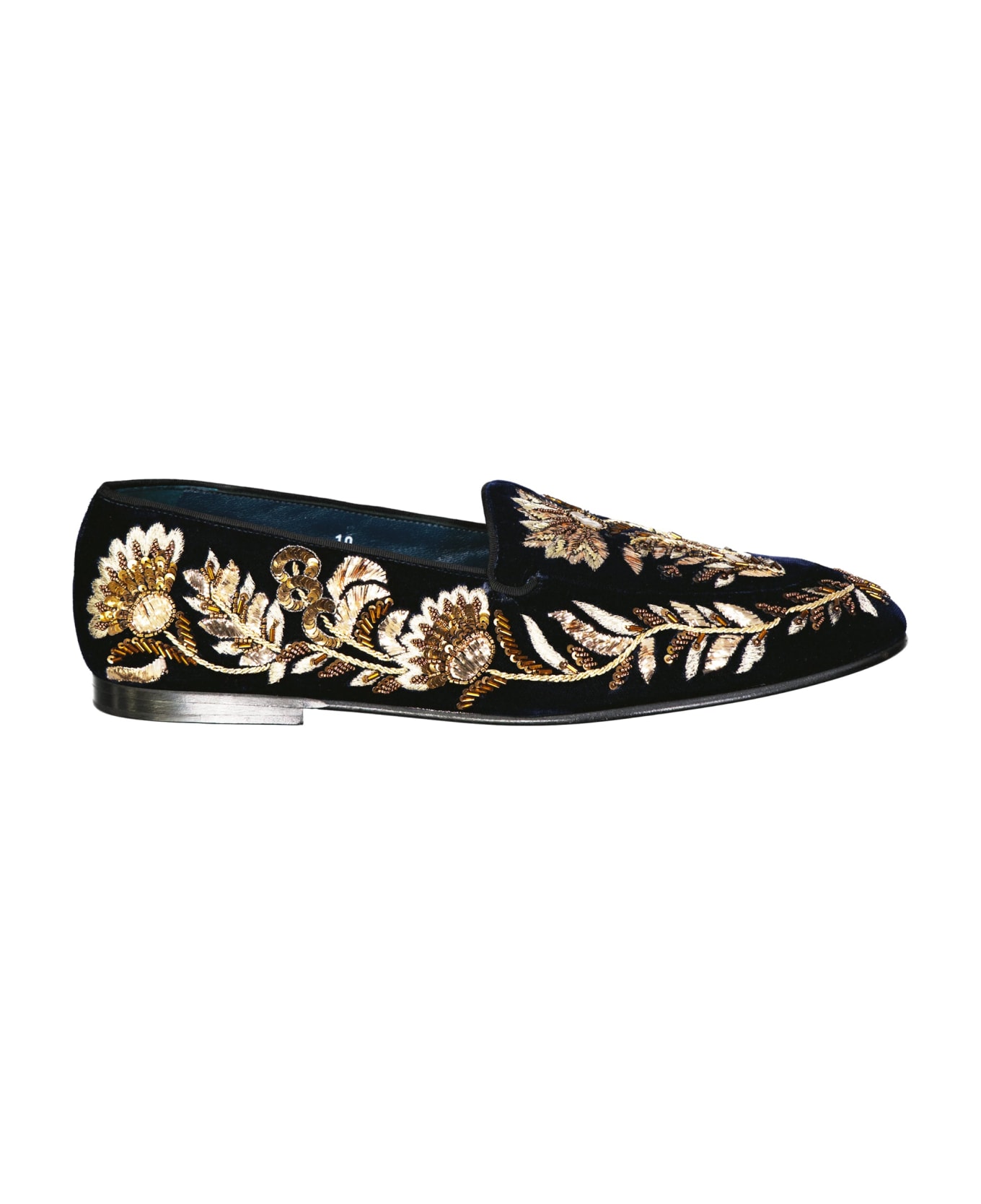 Dolce & Gabbana Crystal Embelished Loafers - Black