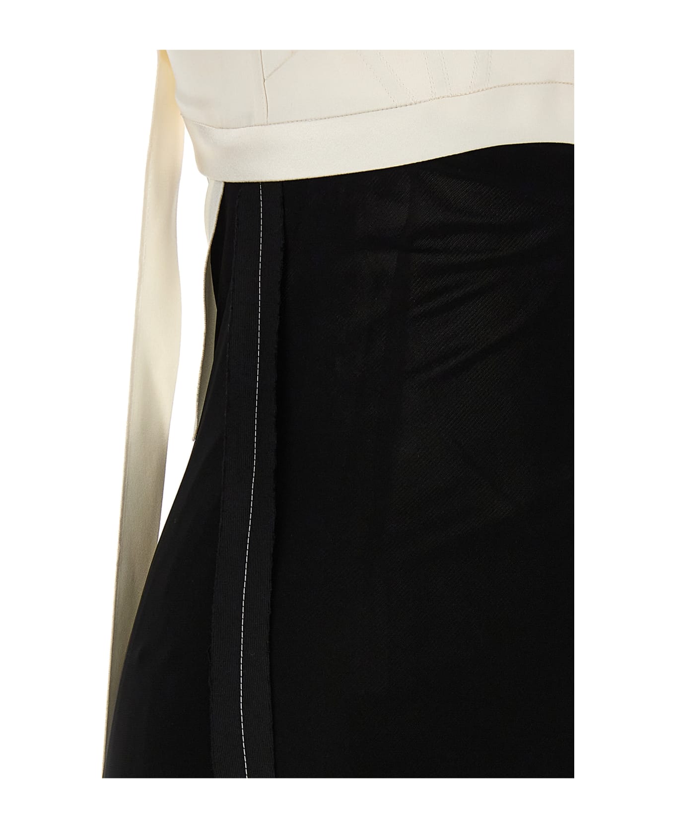 Victoria Beckham Bra Detail Dress - White/Black