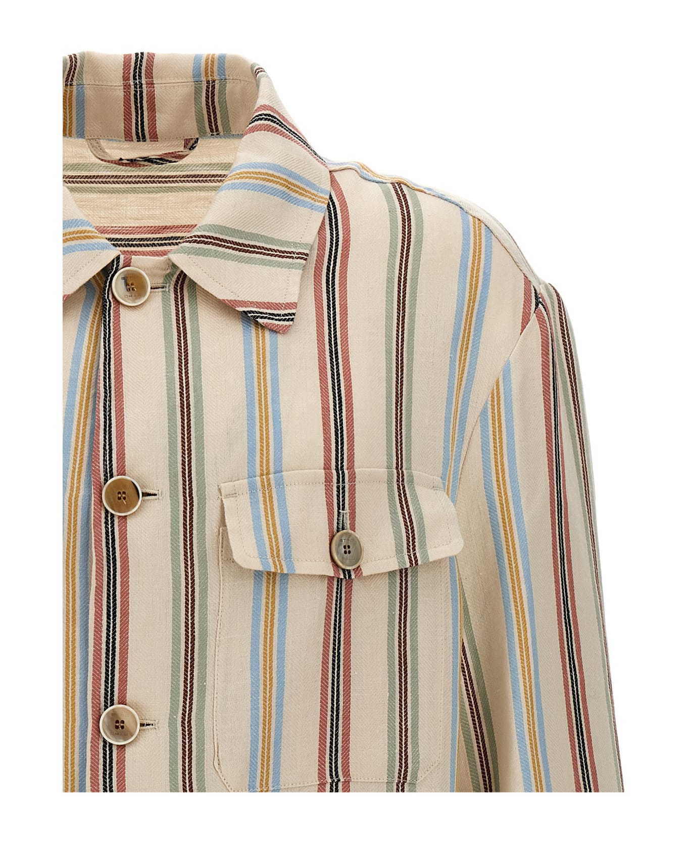 Etro Striped Overshirt - Multicolor