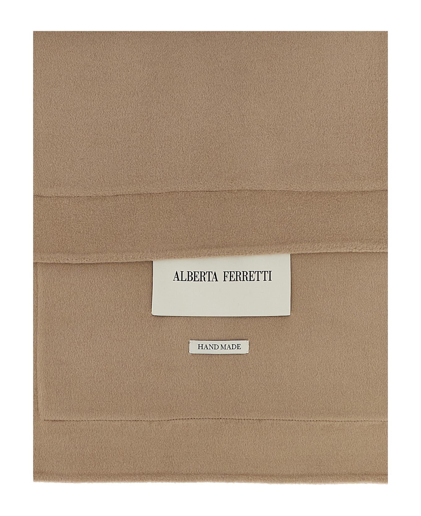 Alberta Ferretti Double Cloth Scarf - Beige