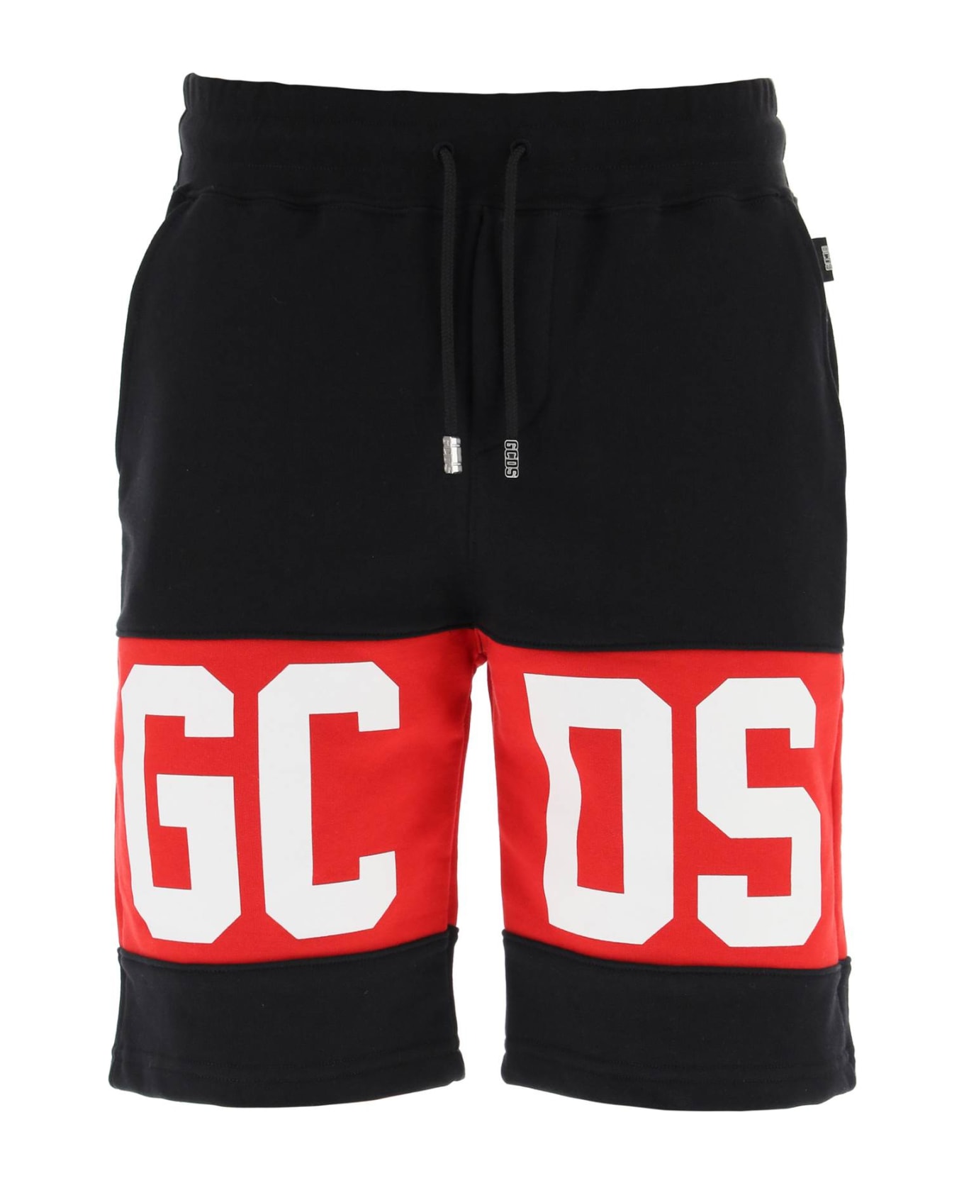 GCDS Sweatshorts With Logo Bands - BLACK (Black)