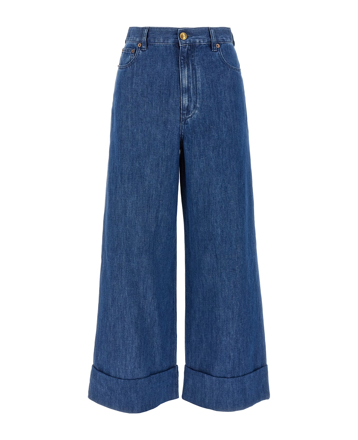 Valentino Garavani Wide Leg Jeans - Blue