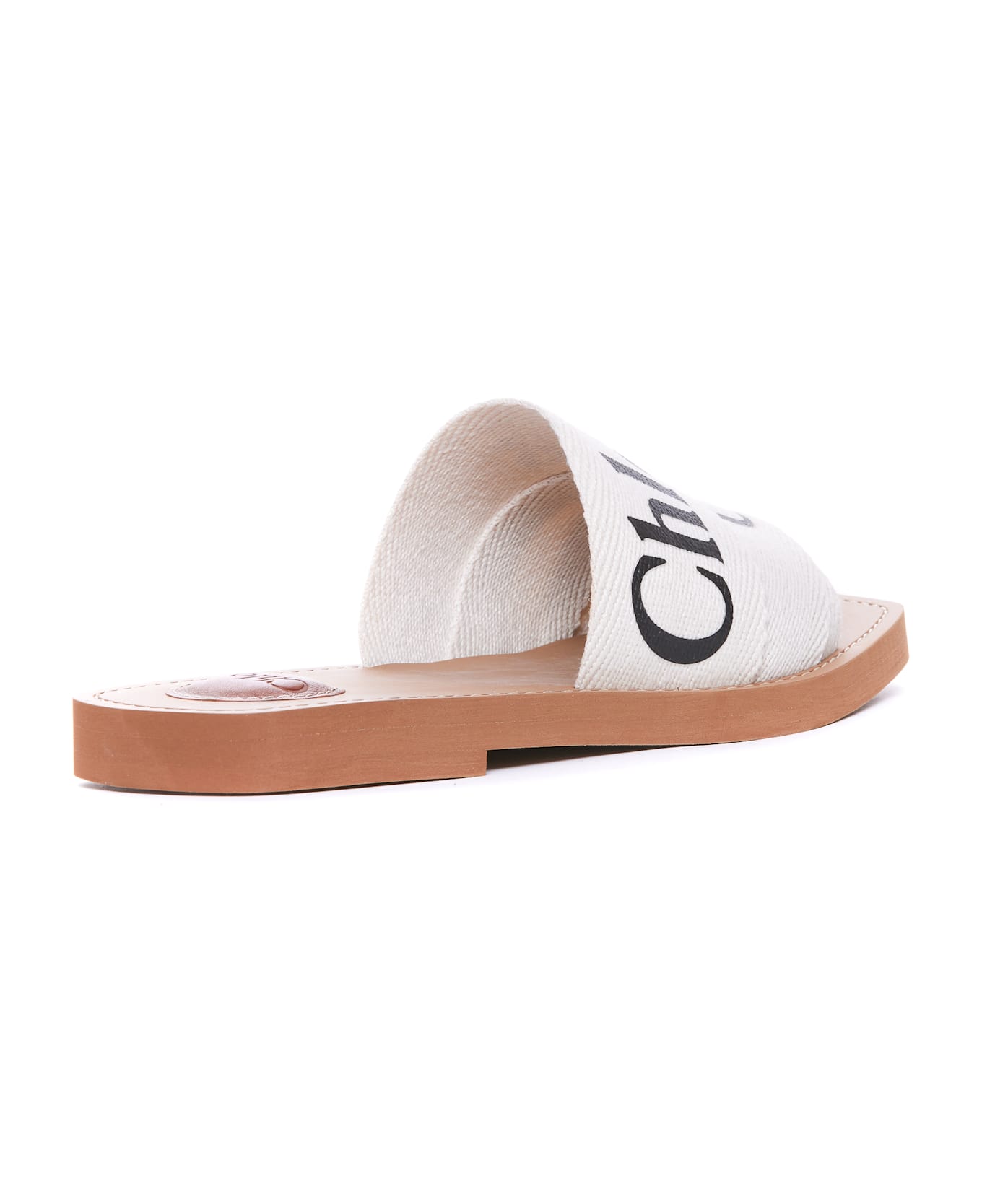 Chloé Woody Sandals - White
