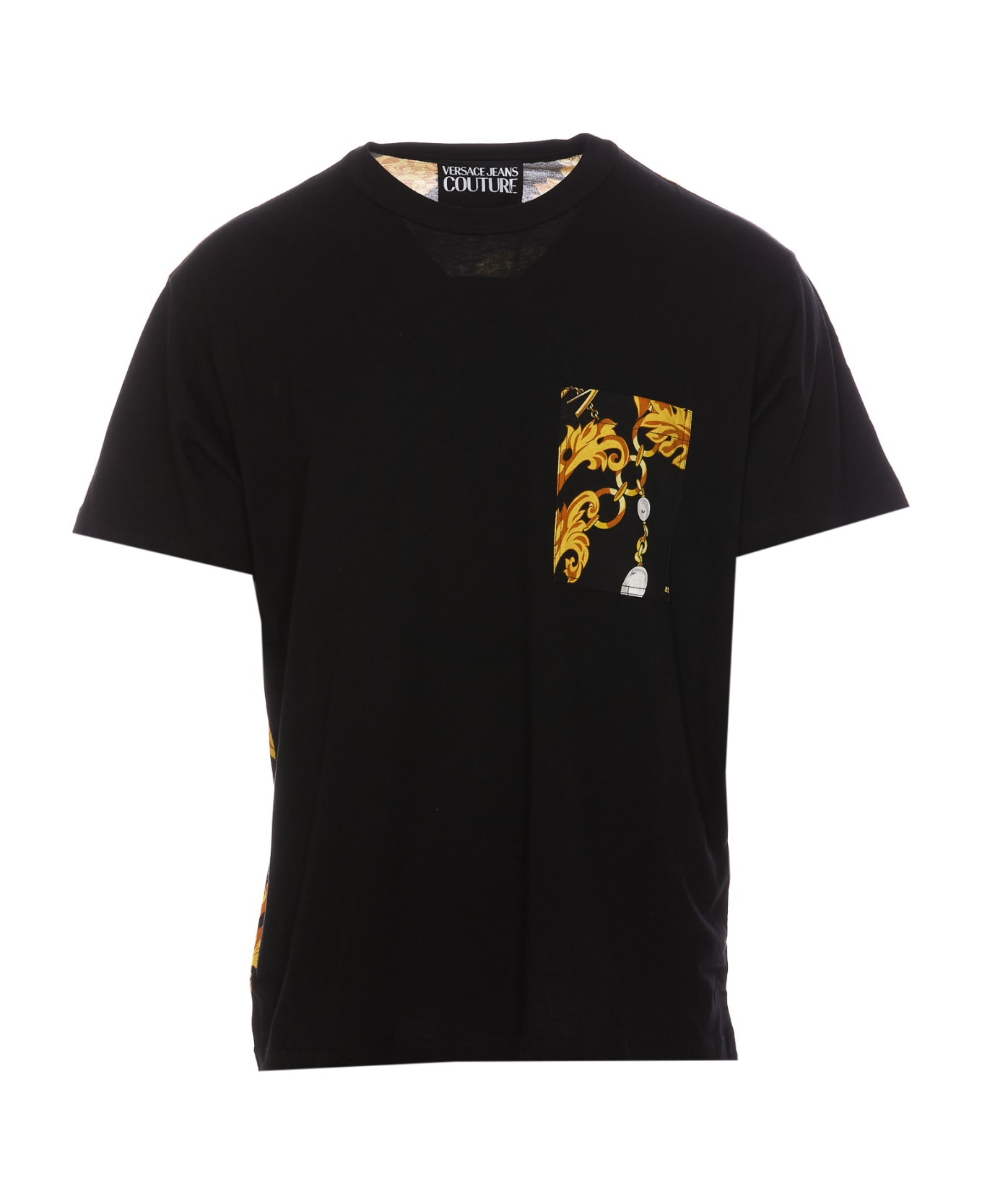 Versace Jeans Couture Chain Couture Print T-shirt - Black Gold