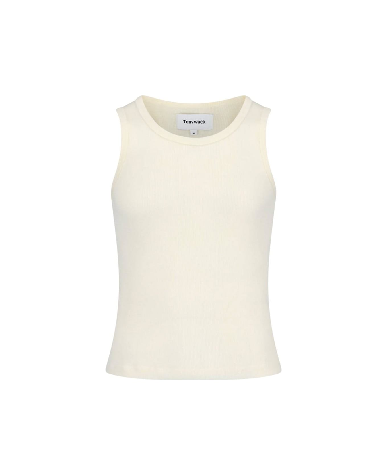 Tonywack Knitted Tank Top - WHITE