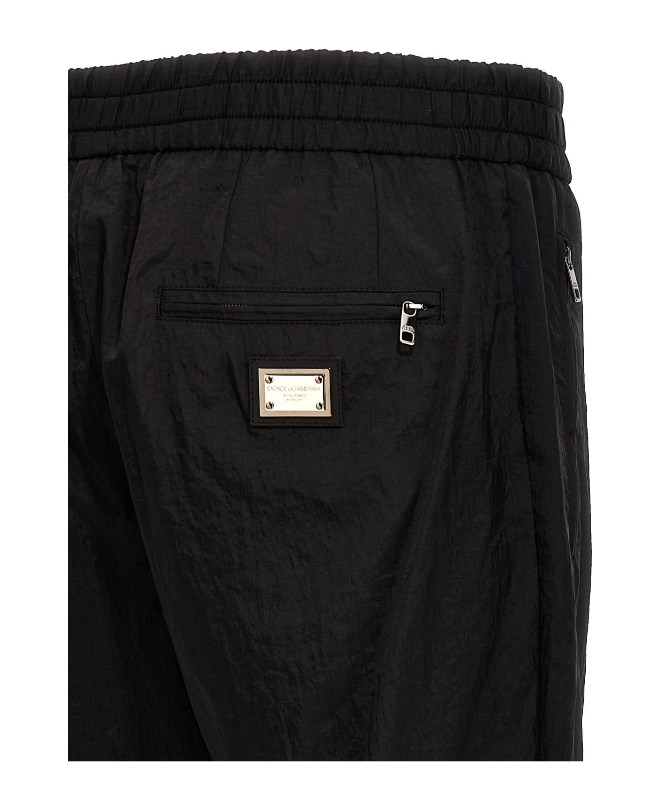 Dolce & Gabbana Nylon Track Pants - Black