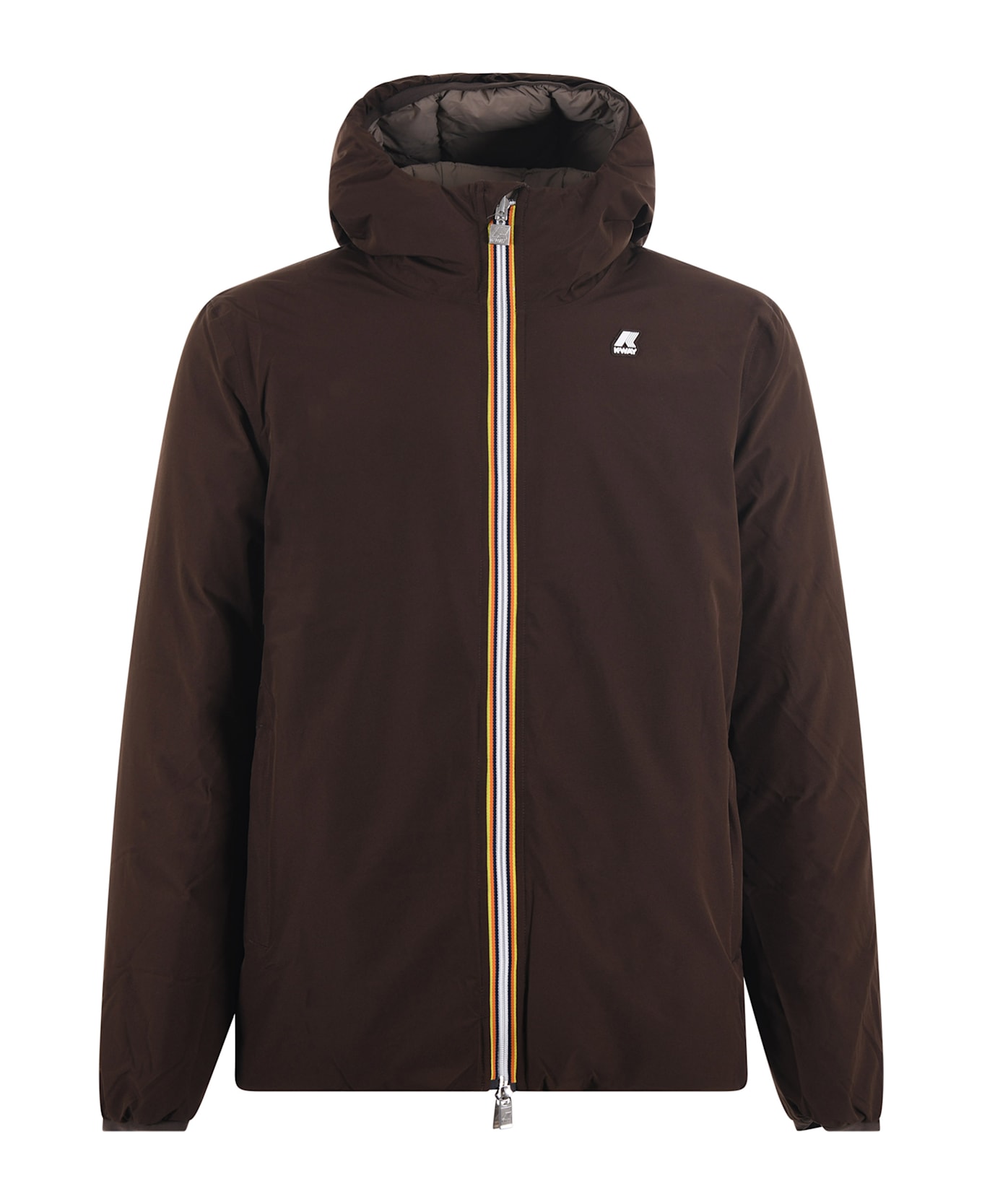 K-Way Reversible K-way Down Jacket - Marrone/Tortora