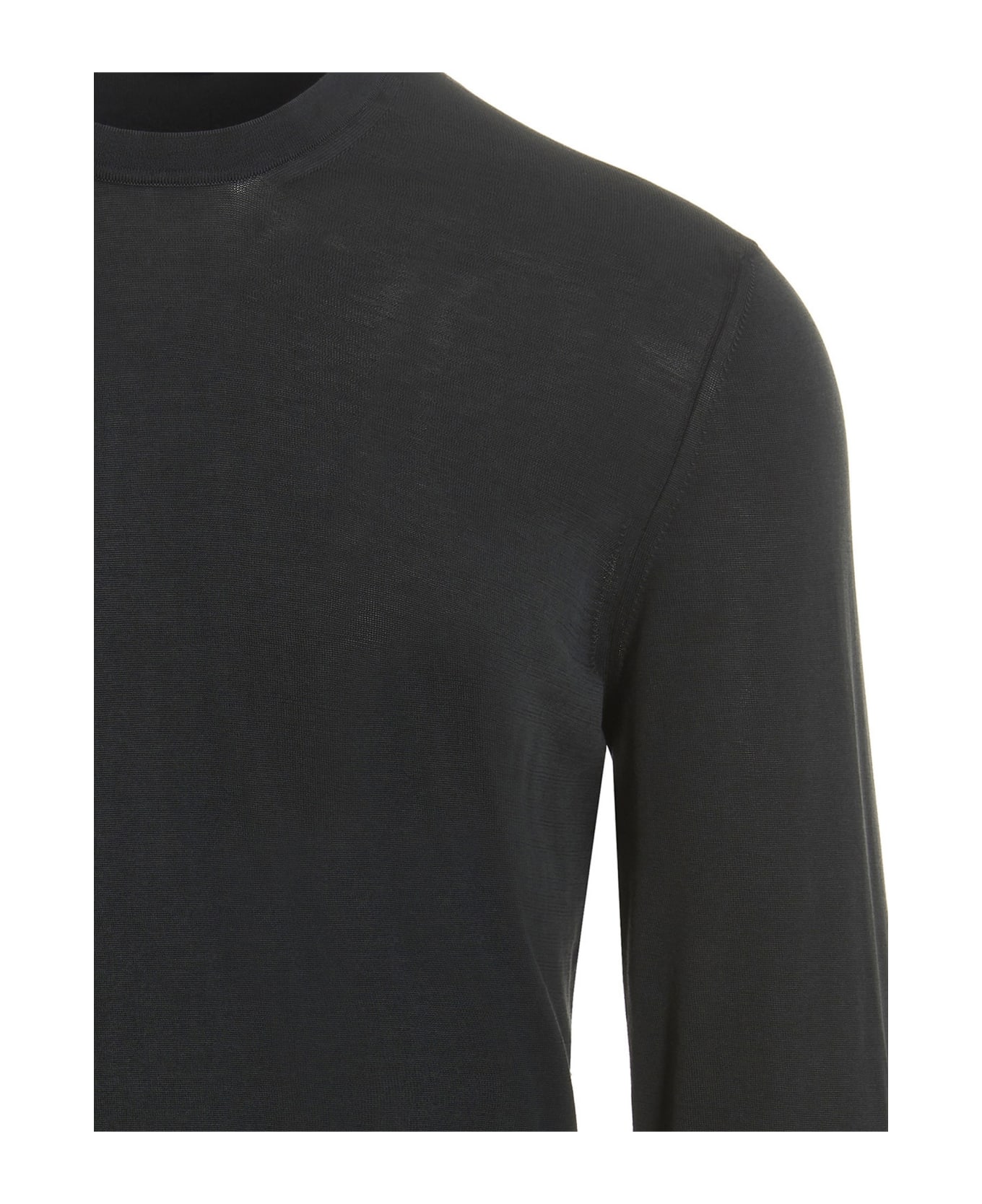 Drumohr Frost Cotton Sweater - Gray ニットウェア