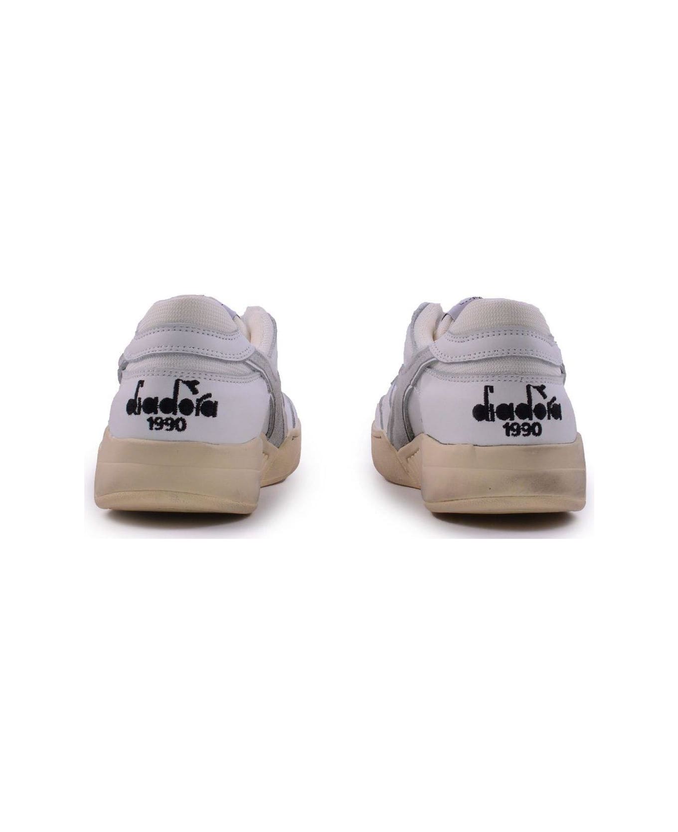 Diadora Panelled Lace-up Sneakers - White スニーカー