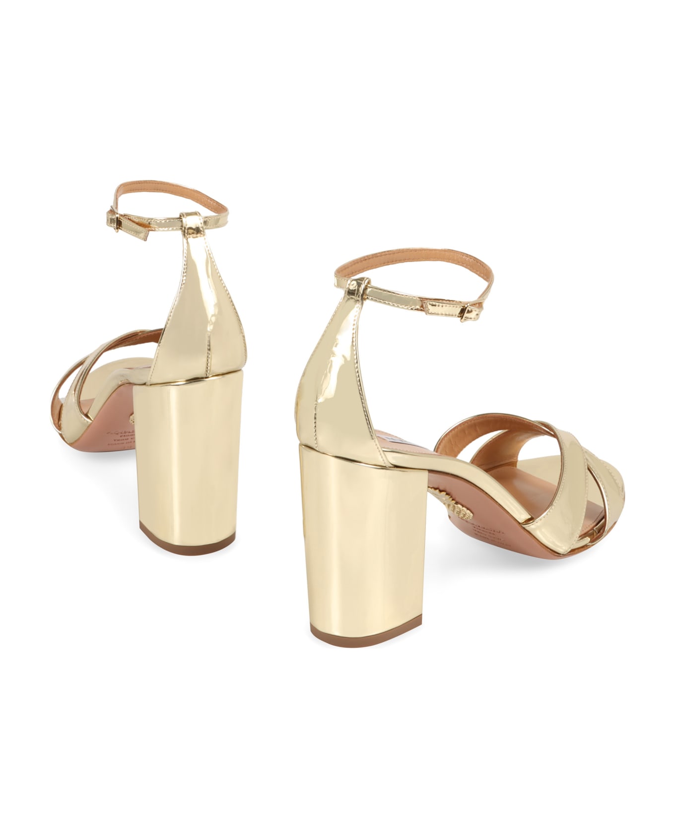 Aquazzura Divine Leather Sandals - Gold