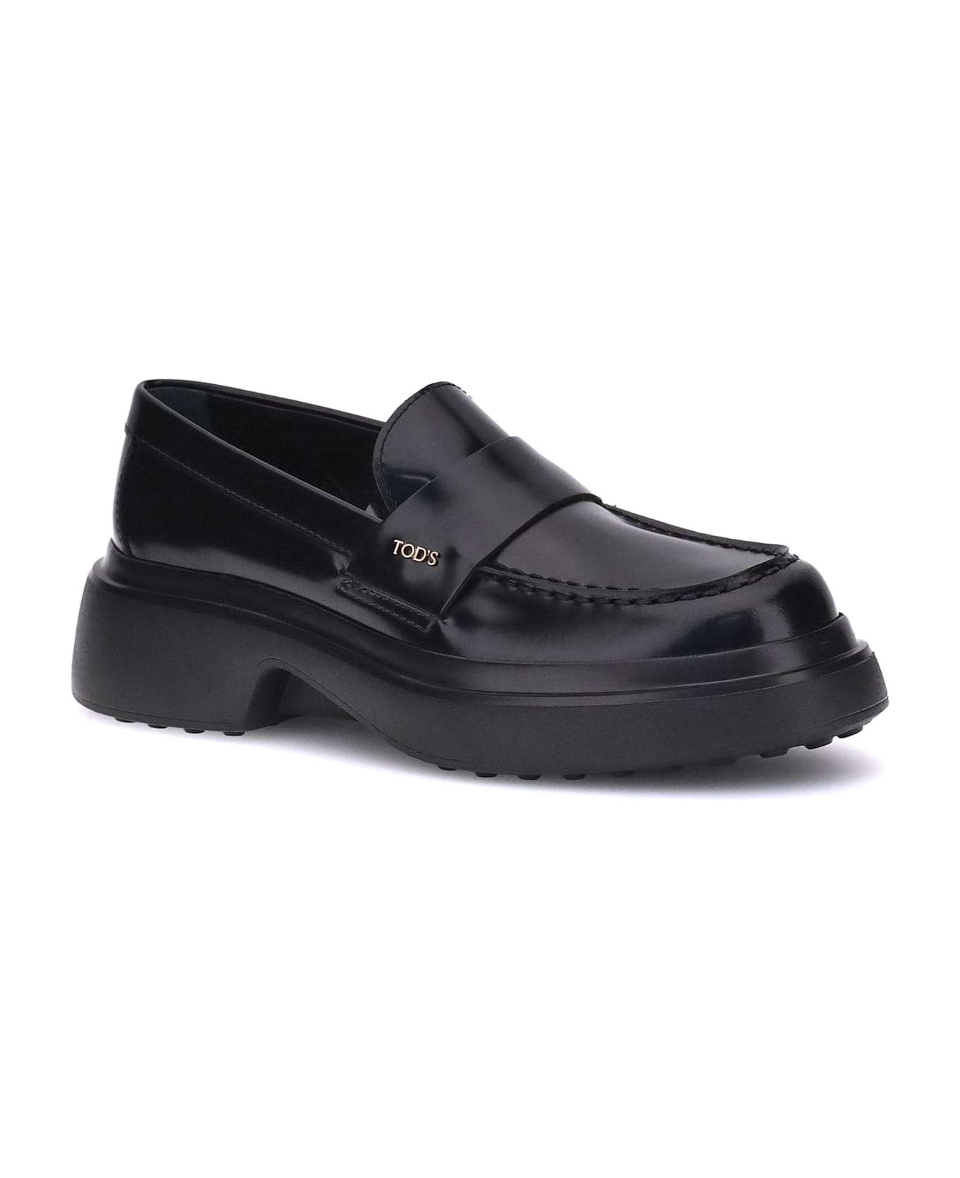 Tod
s Patent Leather Loafers - Black