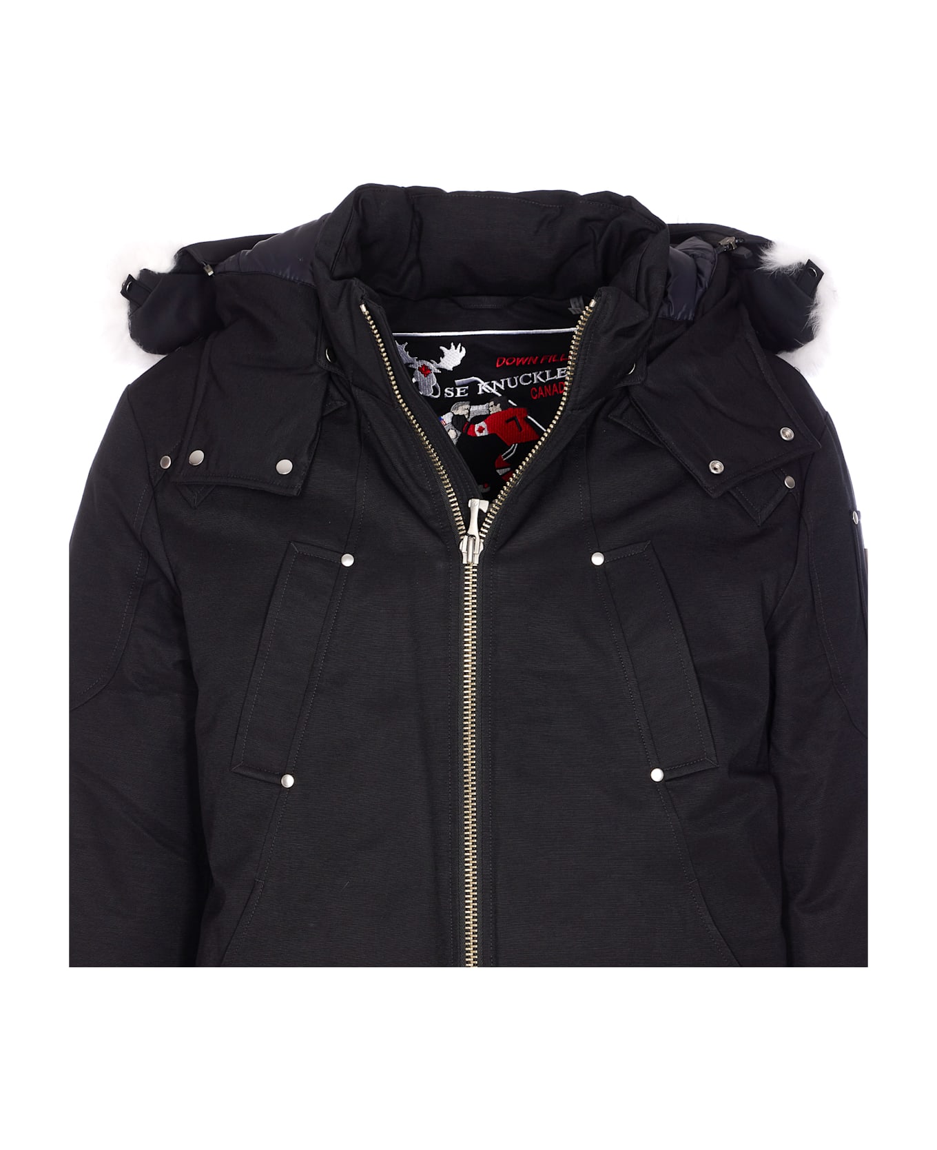 Moose Knuckles Original Ballistic Bomber - Black