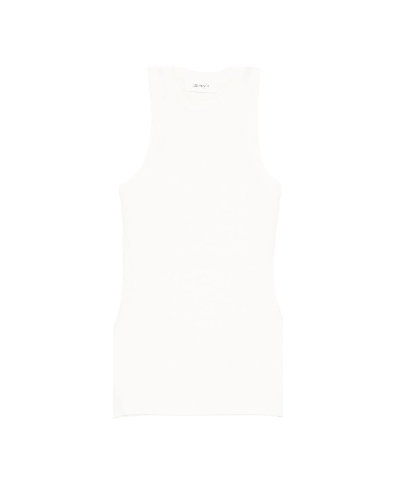 Lisa Yang Amya Cotton And Cashmere Top - White