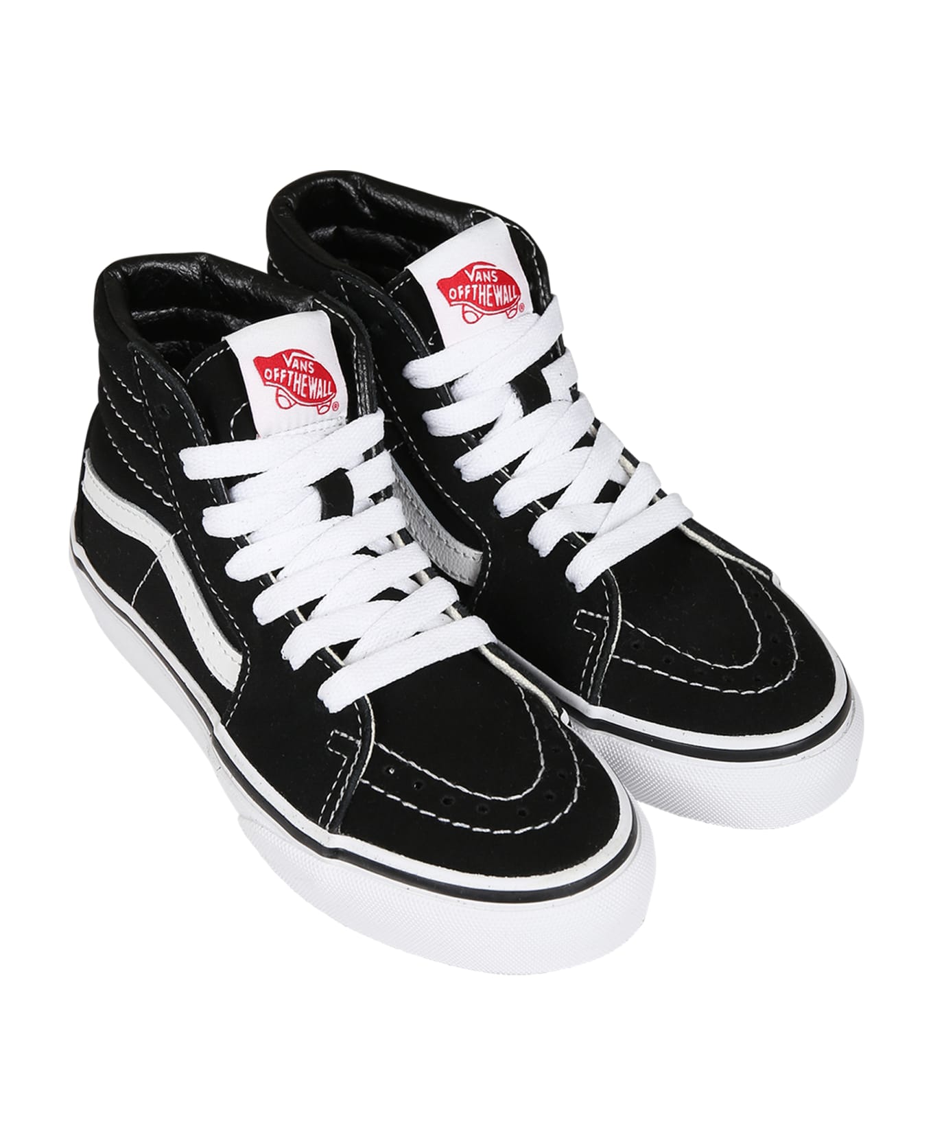 Vans Black Sk8-hi Sneakers For Kids - Black