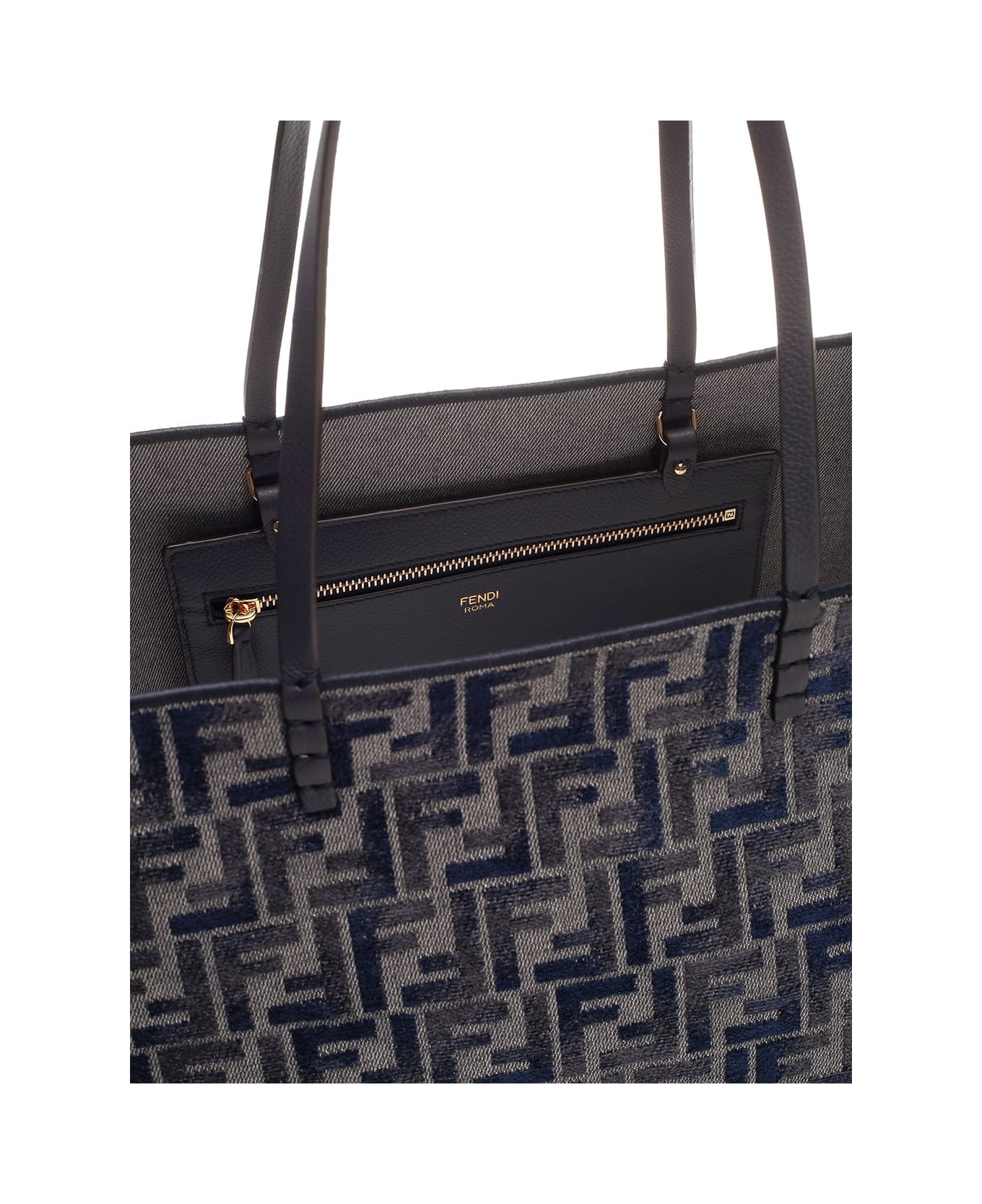 Fendi "roll" Large Tote Bag - Blue