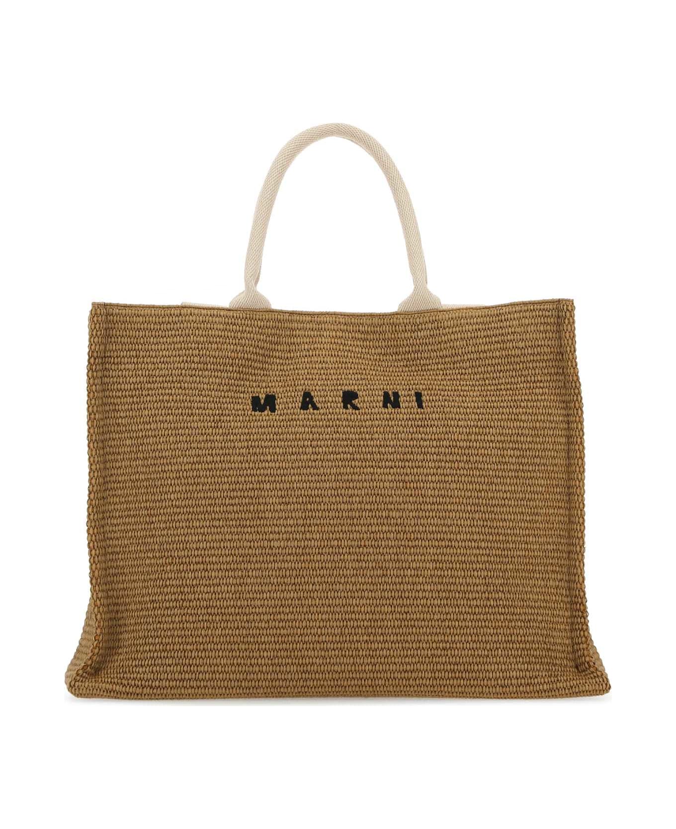 Marni Biscuit Raffia Shopping Bag - Z0R42