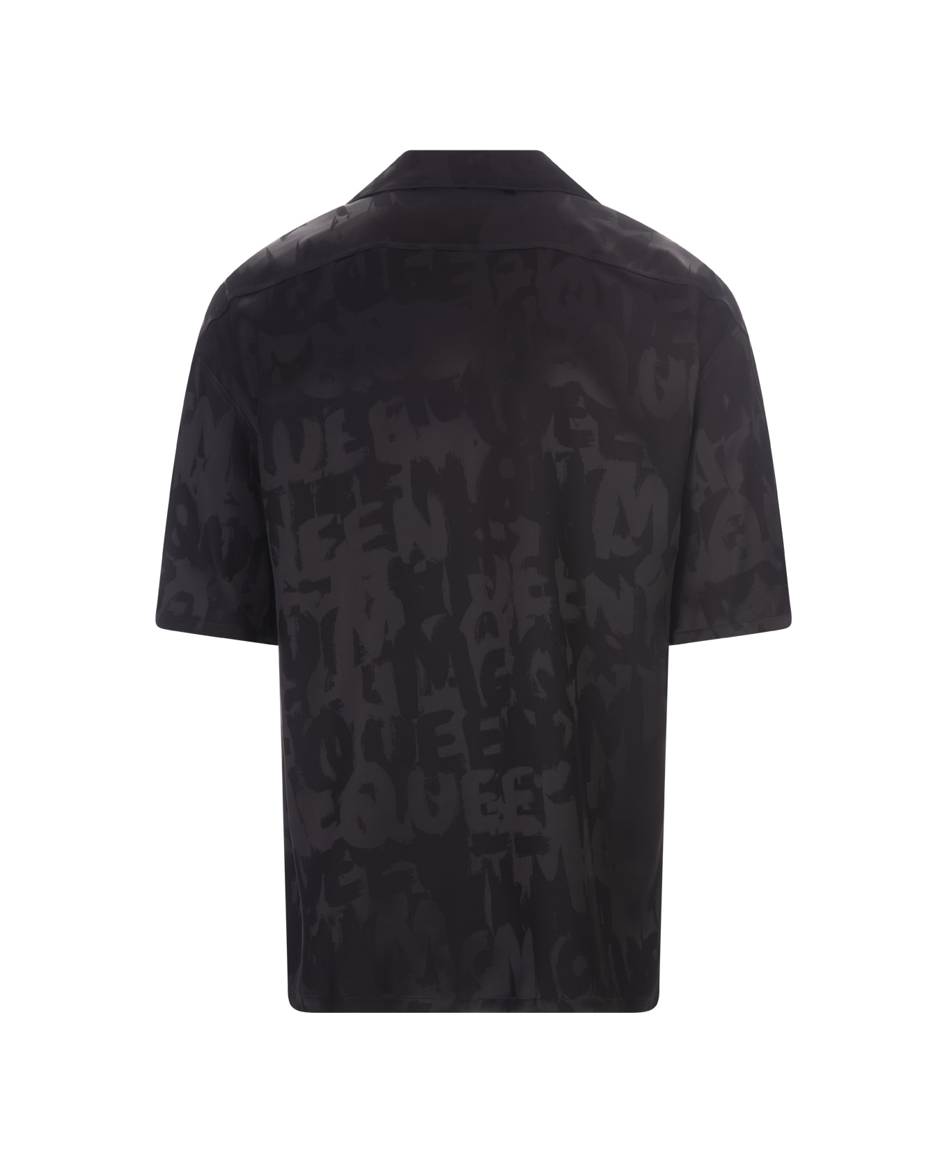 Alexander McQueen Graffiti Logo Shirt - Nero シャツ