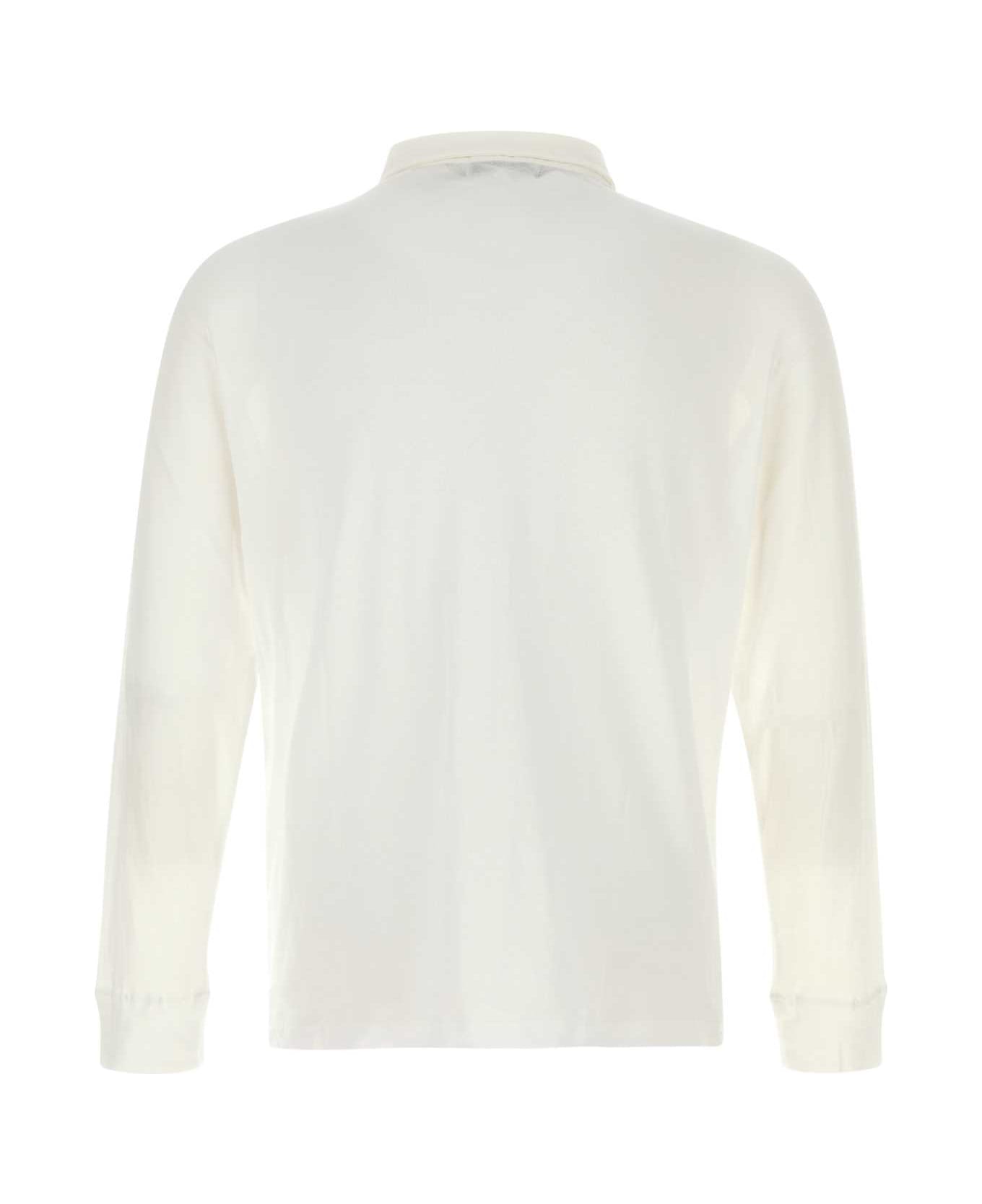 Gimaguas White Cotton Tristan Polo Shirt - WHITE