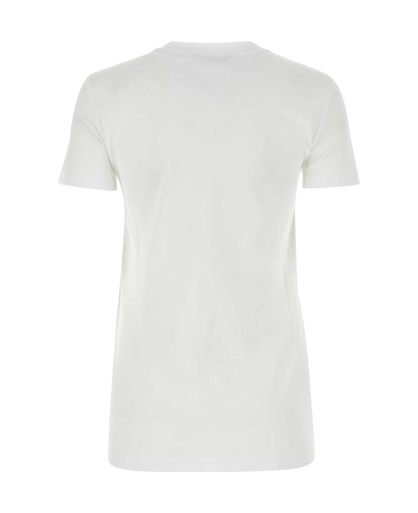Max Mara White Cotton Taverna T-shirt - BIANCOOTTICO Tシャツ