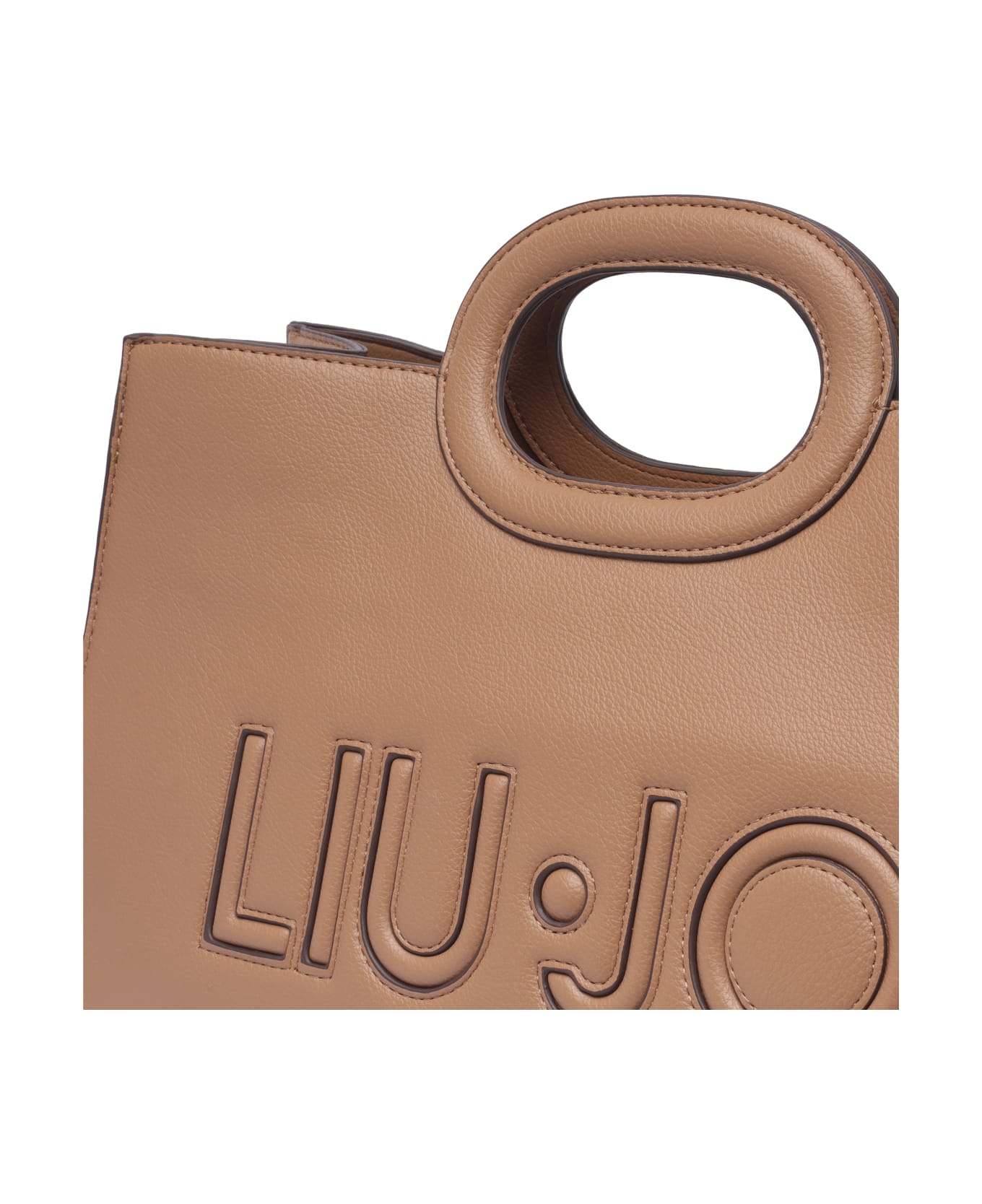 Liu-Jo Large Logo Tote Bag - Brown トートバッグ