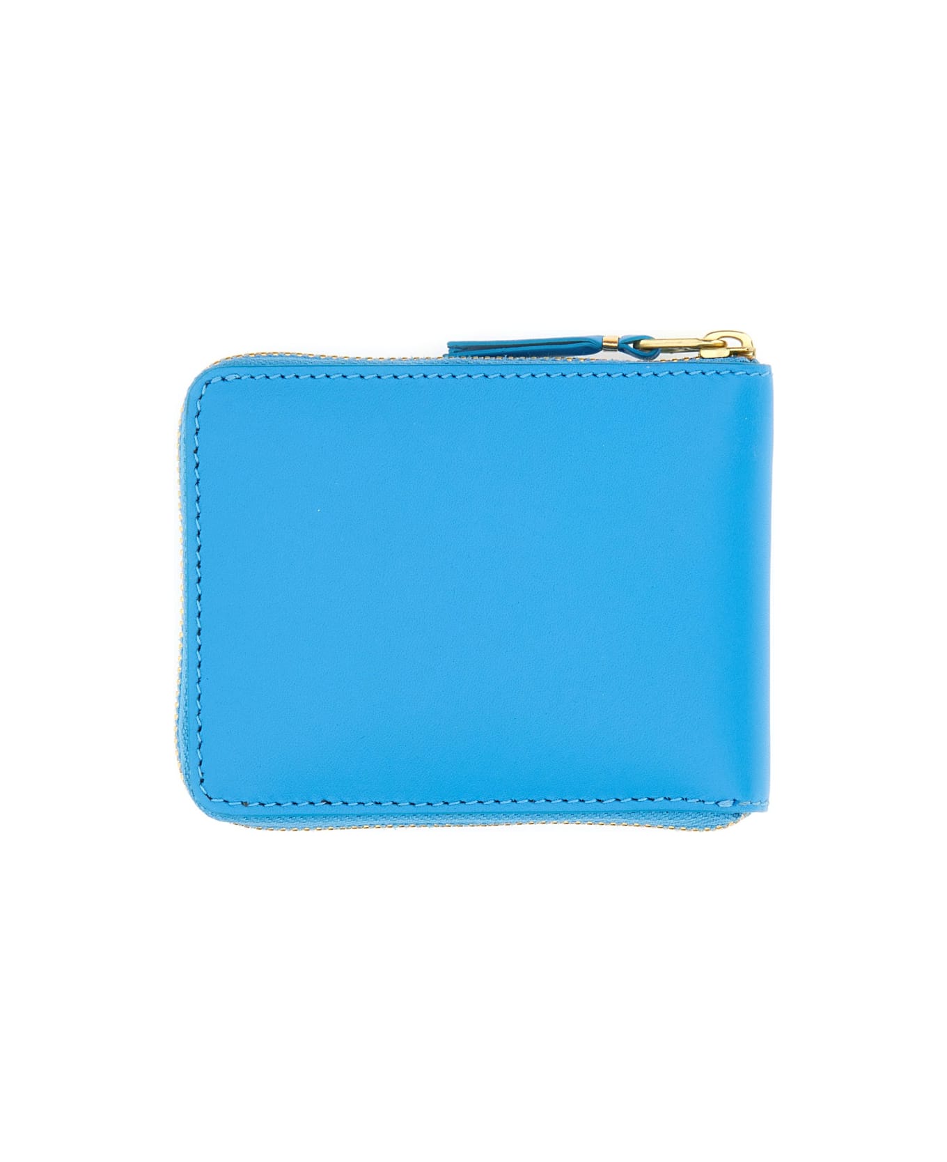 Comme des Garçons Wallet Leather Wallet - BLUE