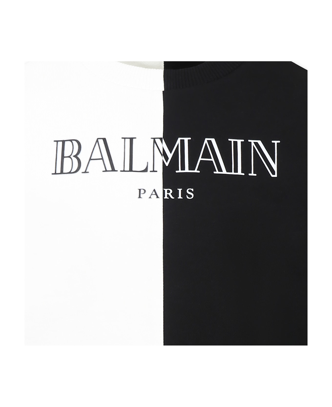 Balmain Multicolor Sweatshirt For Kids With Logo - Multicolor