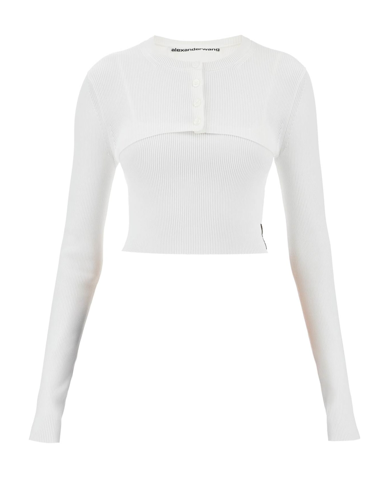 Alexander Wang Two-piece Cropped Set - SOFT WHITE (White)