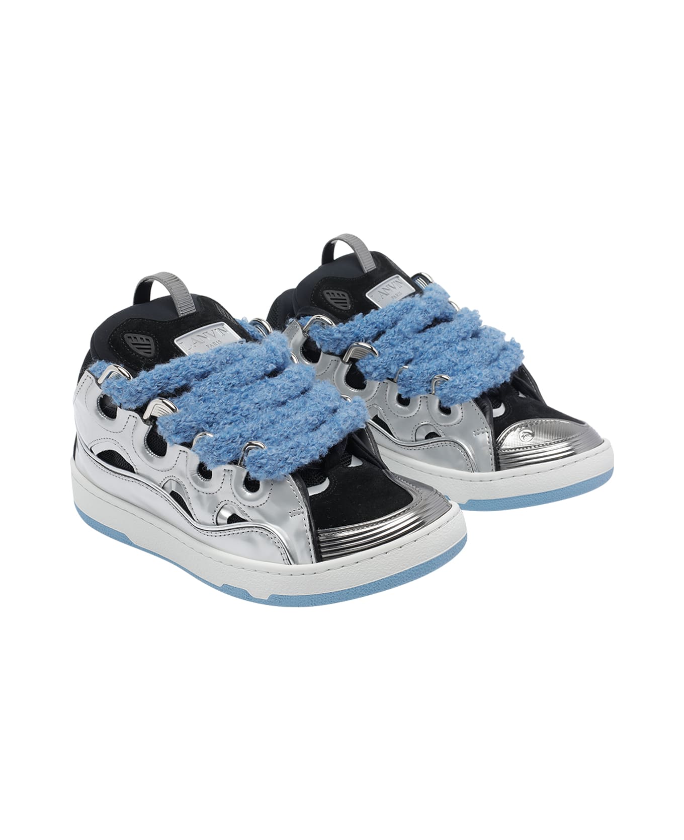 Lanvin Curb Sneakers - Silver