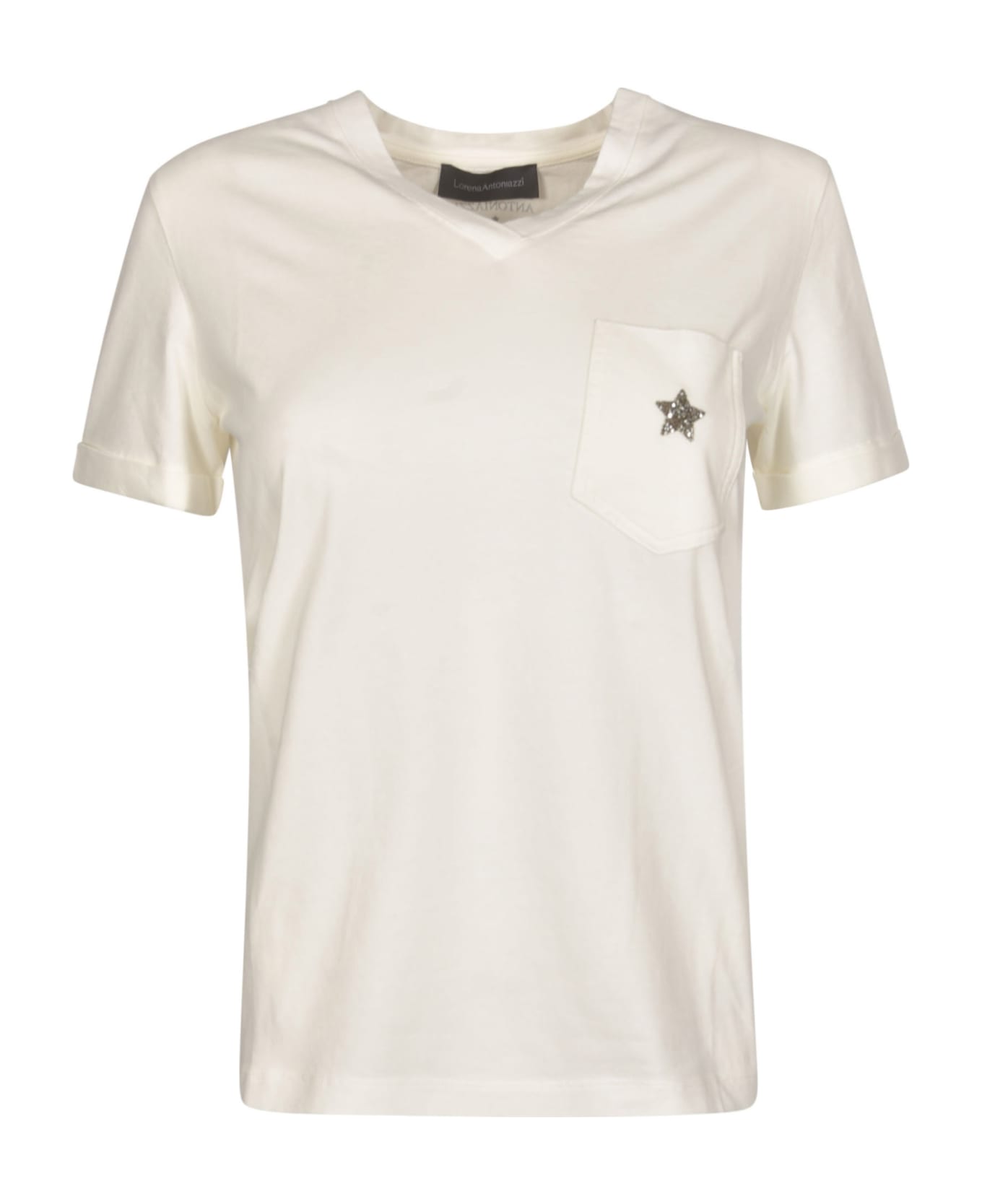 Lorena Antoniazzi Pocket T-shirt - White Tシャツ