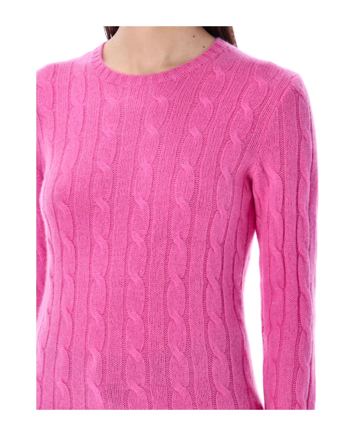 Polo Ralph Lauren Julianna Cable Knit Sweater - PINK FUXIA ニットウェア